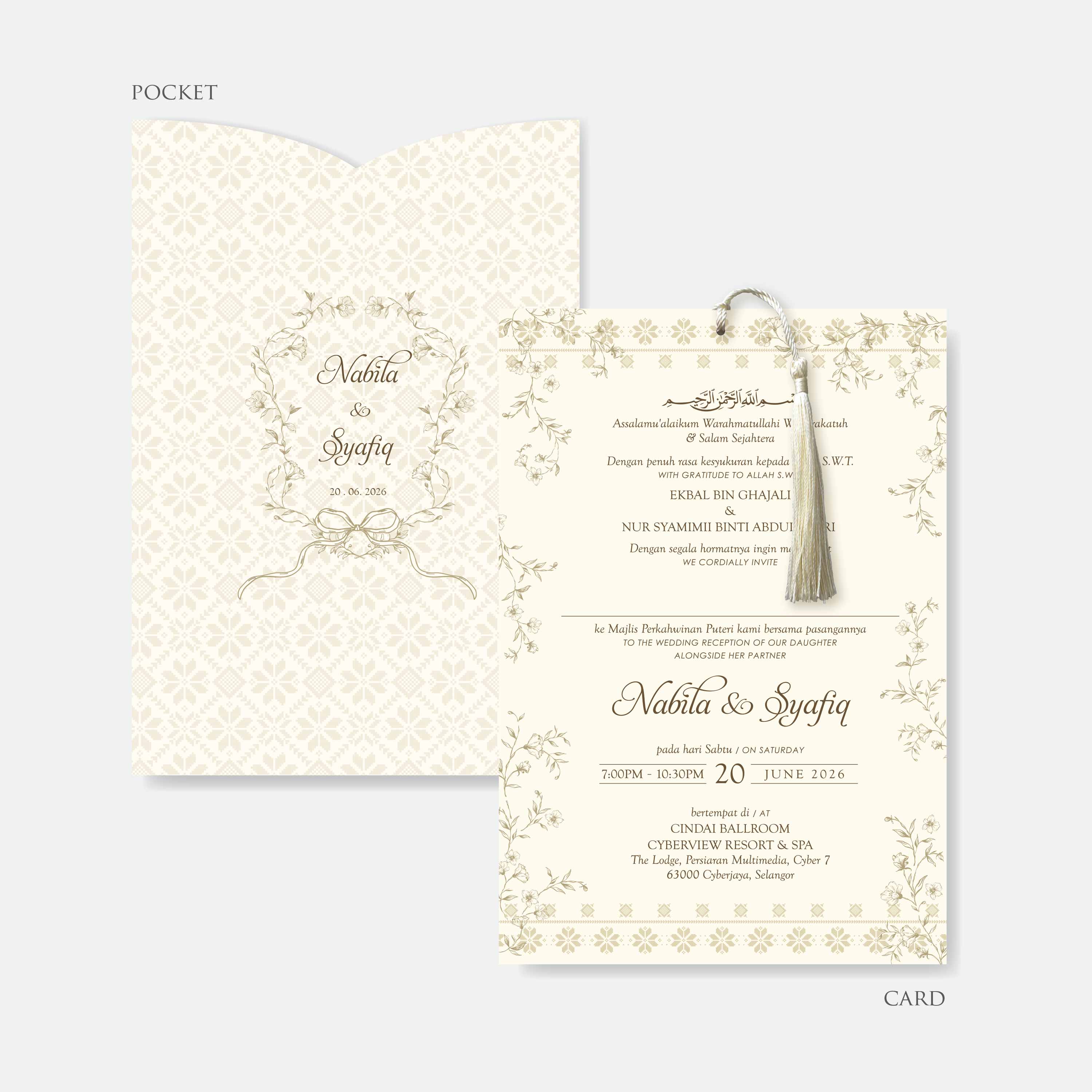 Pocket Wedding Invitation