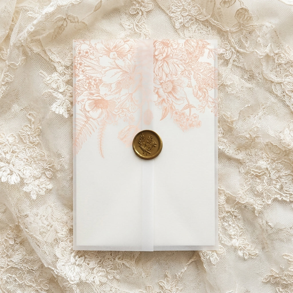 Real foil wedding invitations add a striking, metallic shine and a luxurious, tactile feel to your stationery that cannot be replicated by standard digital printing. Real foil uses heat and pressure to bond true metallic material directly onto your paper or cardstock.
