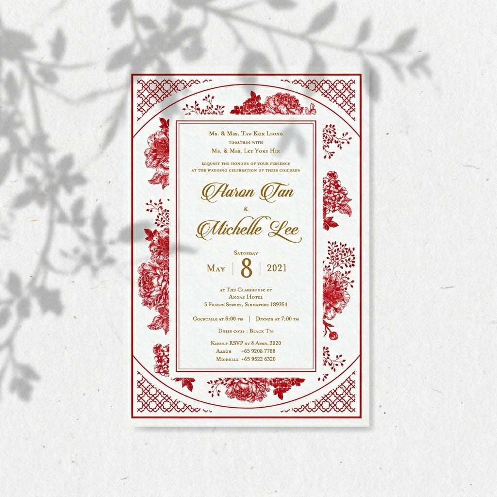 Raised Print Wedding Invitations deliver an aesthetic finishing and unmatchable texture whilst promising an appealing and alluring visual impact as well as a lasting impression upon touch with its elevated features.