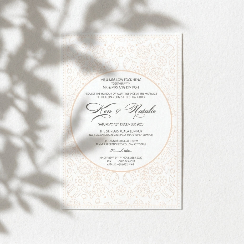 Raised Print Wedding Invitations deliver an aesthetic finishing and unmatchable texture whilst promising an appealing and alluring visual impact as well as a lasting impression upon touch with its elevated features.