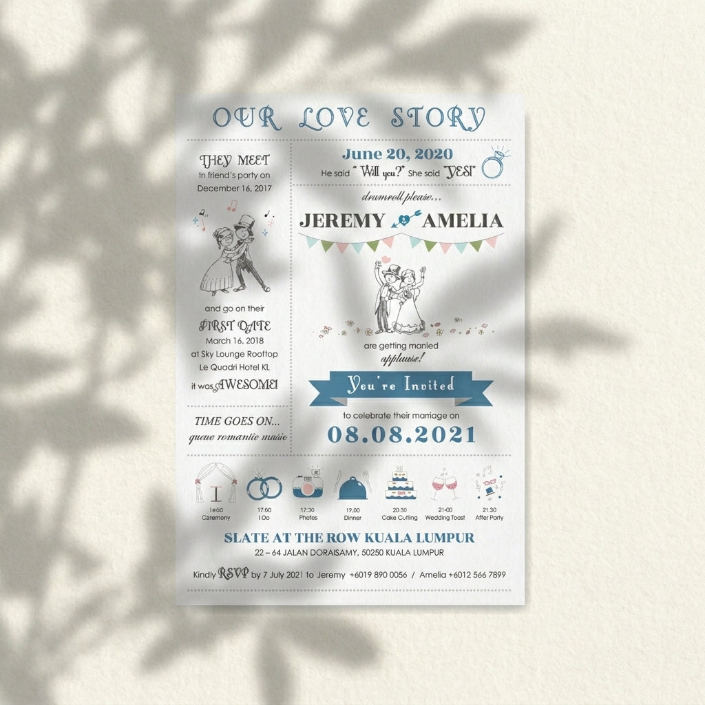 Raised Print Wedding Invitations deliver an aesthetic finishing and unmatchable texture whilst promising an appealing and alluring visual impact as well as a lasting impression upon touch with its elevated features.