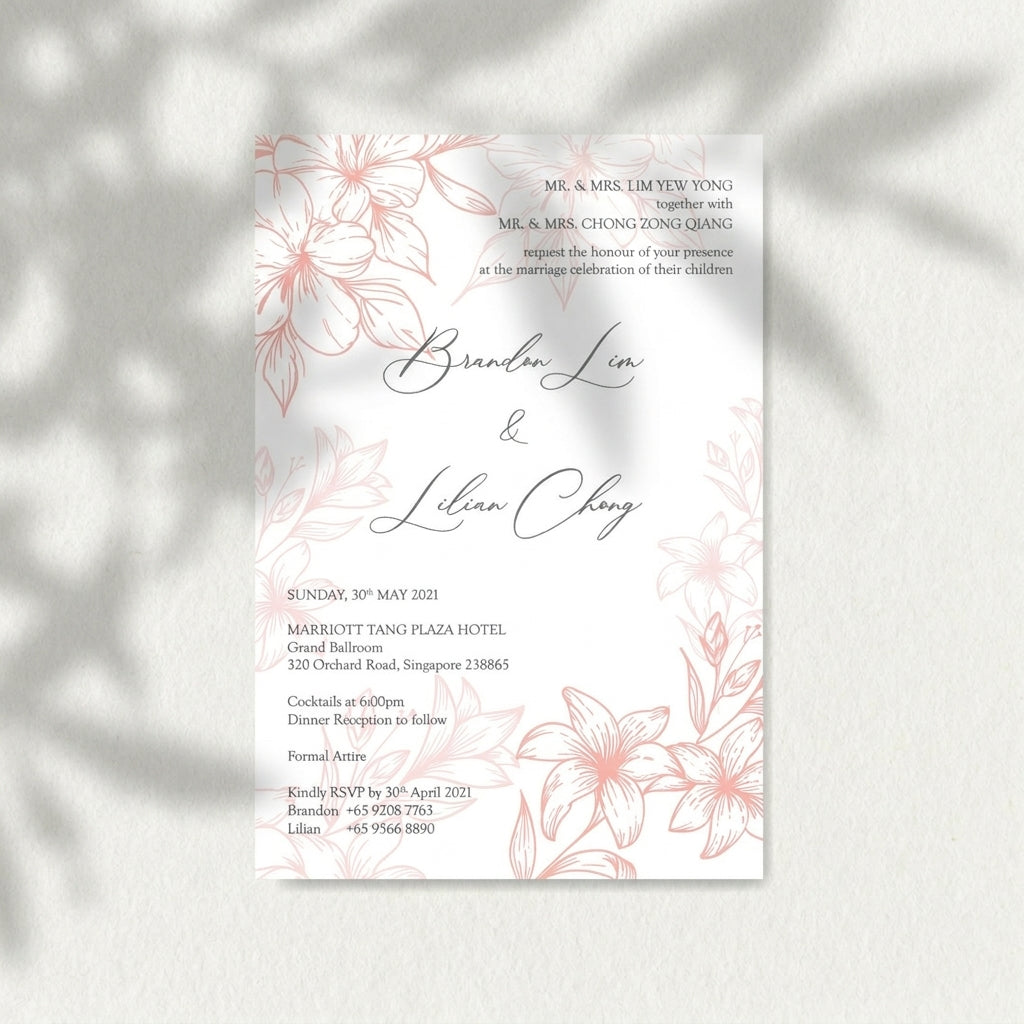 Raised Print Wedding Invitations deliver an aesthetic finishing and unmatchable texture whilst promising an appealing and alluring visual impact as well as a lasting impression upon touch with its elevated features.