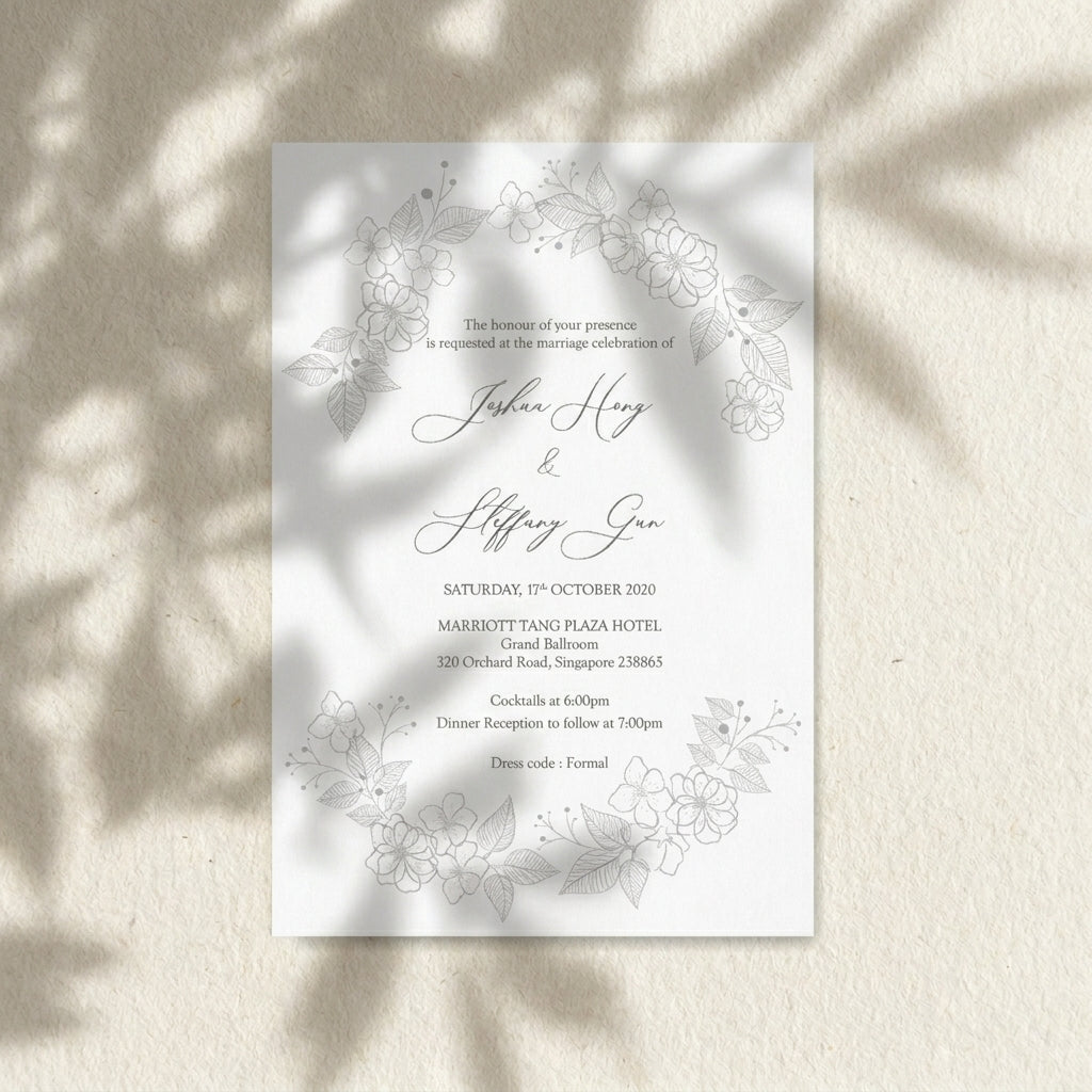 Raised Print Wedding Invitations deliver an aesthetic finishing and unmatchable texture whilst promising an appealing and alluring visual impact as well as a lasting impression upon touch with its elevated features.