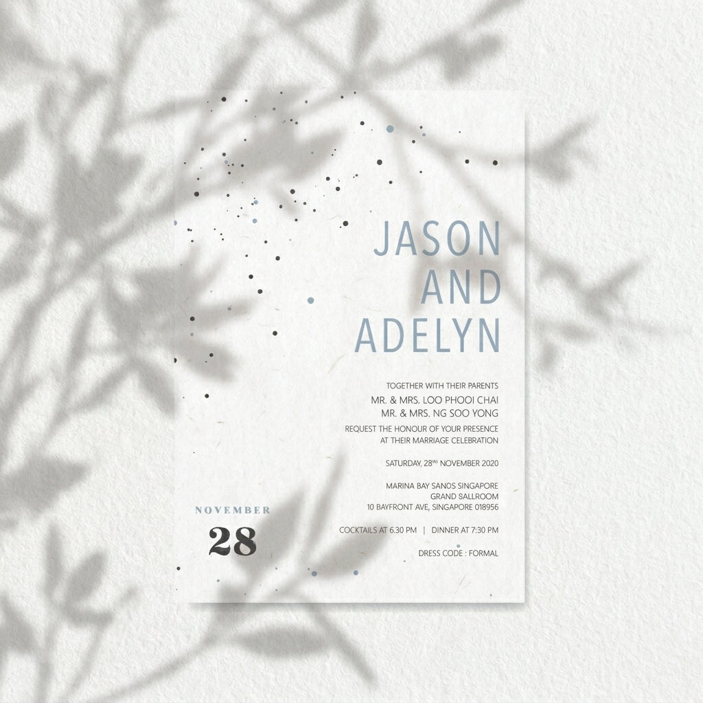 Raised Print Wedding Invitations deliver an aesthetic finishing and unmatchable texture whilst promising an appealing and alluring visual impact as well as a lasting impression upon touch with its elevated features.
