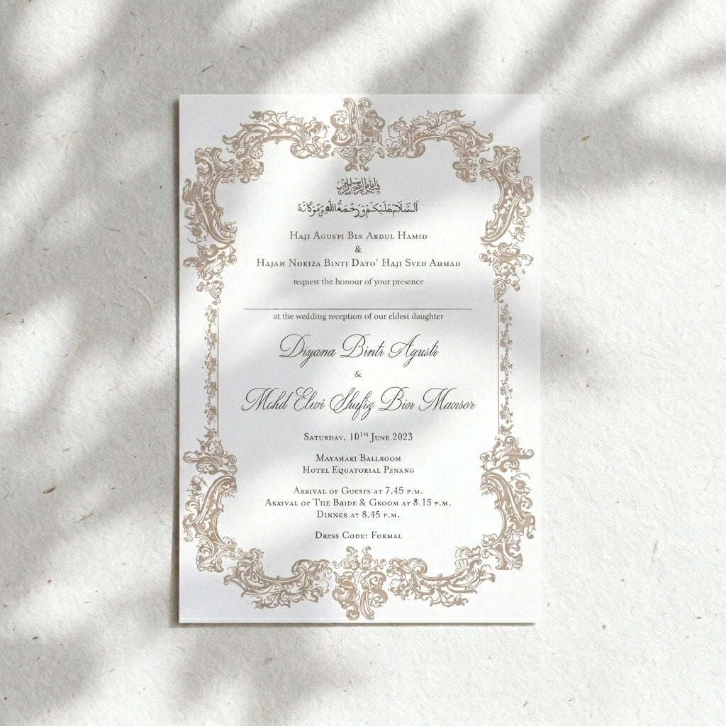 Raised Print Wedding Invitations deliver an aesthetic finishing and unmatchable texture whilst promising an appealing and alluring visual impact as well as a lasting impression upon touch with its elevated features.
