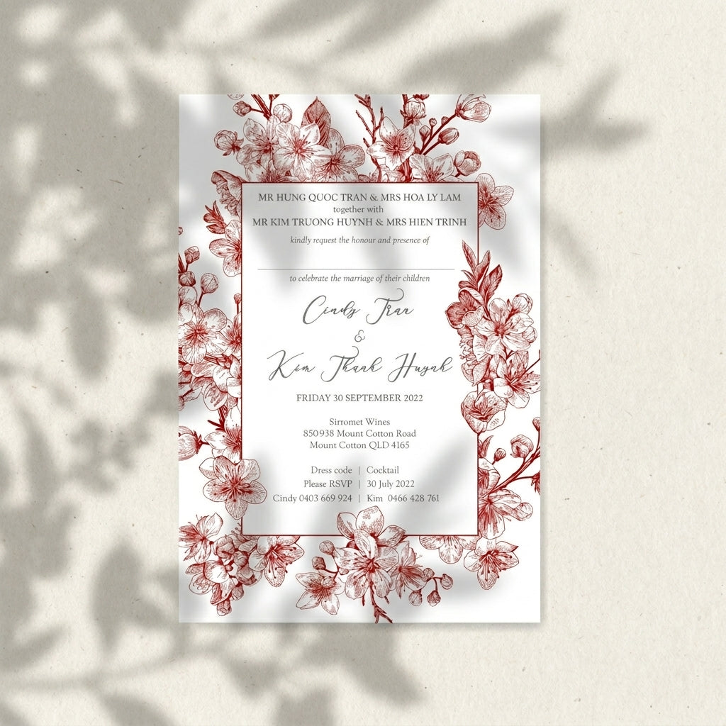 Raised Print Wedding Invitations deliver an aesthetic finishing and unmatchable texture whilst promising an appealing and alluring visual impact as well as a lasting impression upon touch with its elevated features.