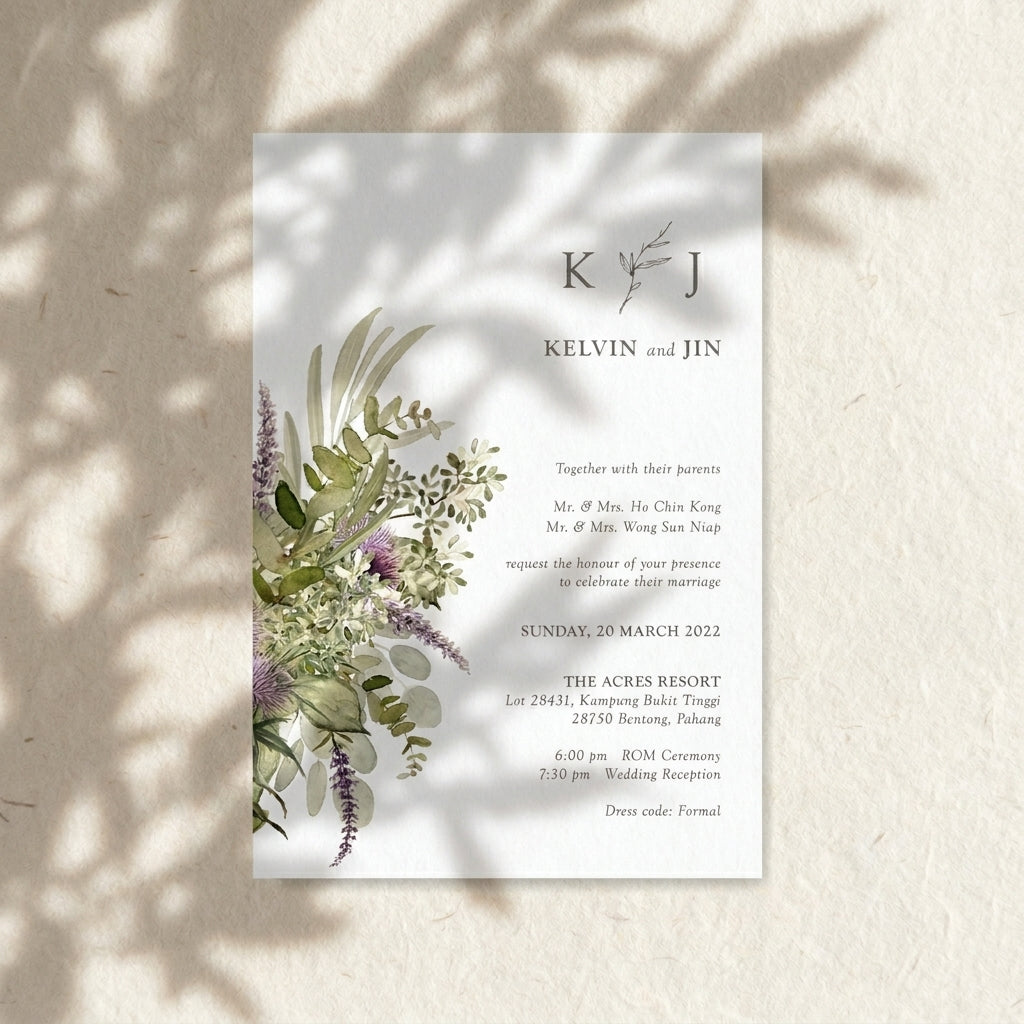 Raised Print Wedding Invitations deliver an aesthetic finishing and unmatchable texture whilst promising an appealing and alluring visual impact as well as a lasting impression upon touch with its elevated features.