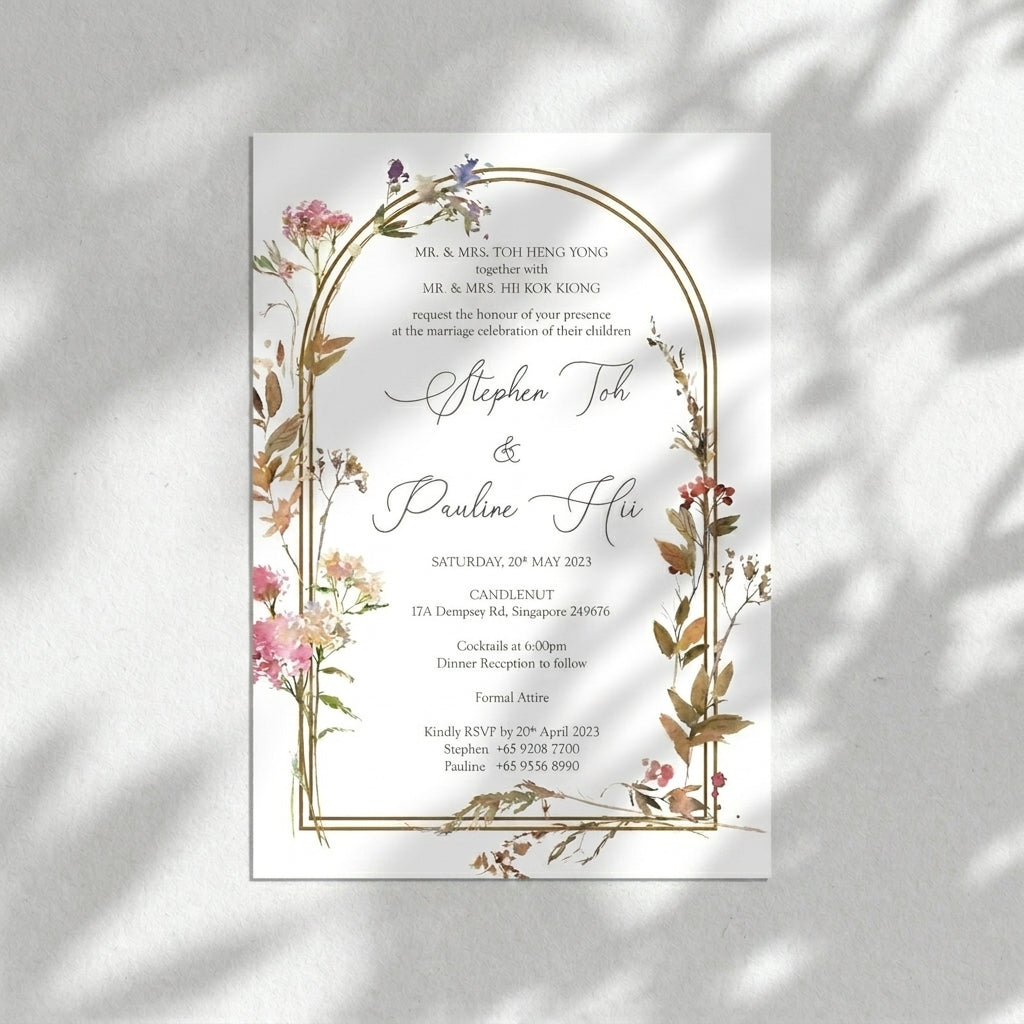 Raised Print Wedding Invitations deliver an aesthetic finishing and unmatchable texture whilst promising an appealing and alluring visual impact as well as a lasting impression upon touch with its elevated features.