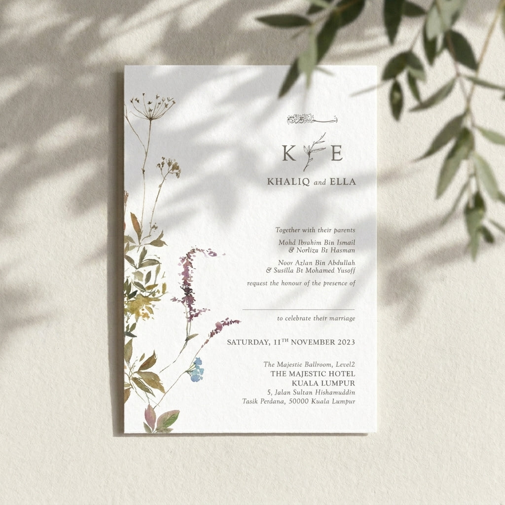 Raised Print Wedding Invitations deliver an aesthetic finishing and unmatchable texture whilst promising an appealing and alluring visual impact as well as a lasting impression upon touch with its elevated features.