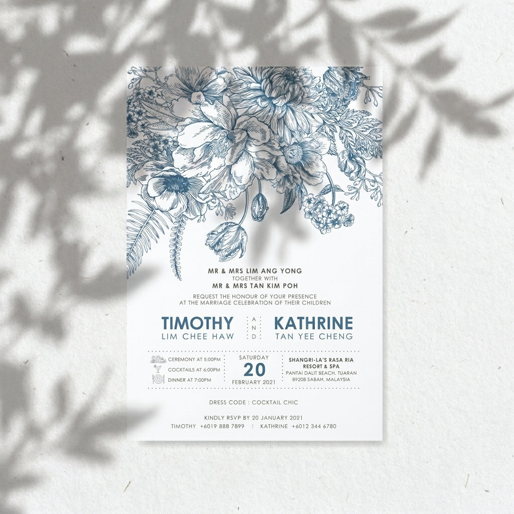 Raised Print Wedding Invitations deliver an aesthetic finishing and unmatchable texture whilst promising an appealing and alluring visual impact as well as a lasting impression upon touch with its elevated features.