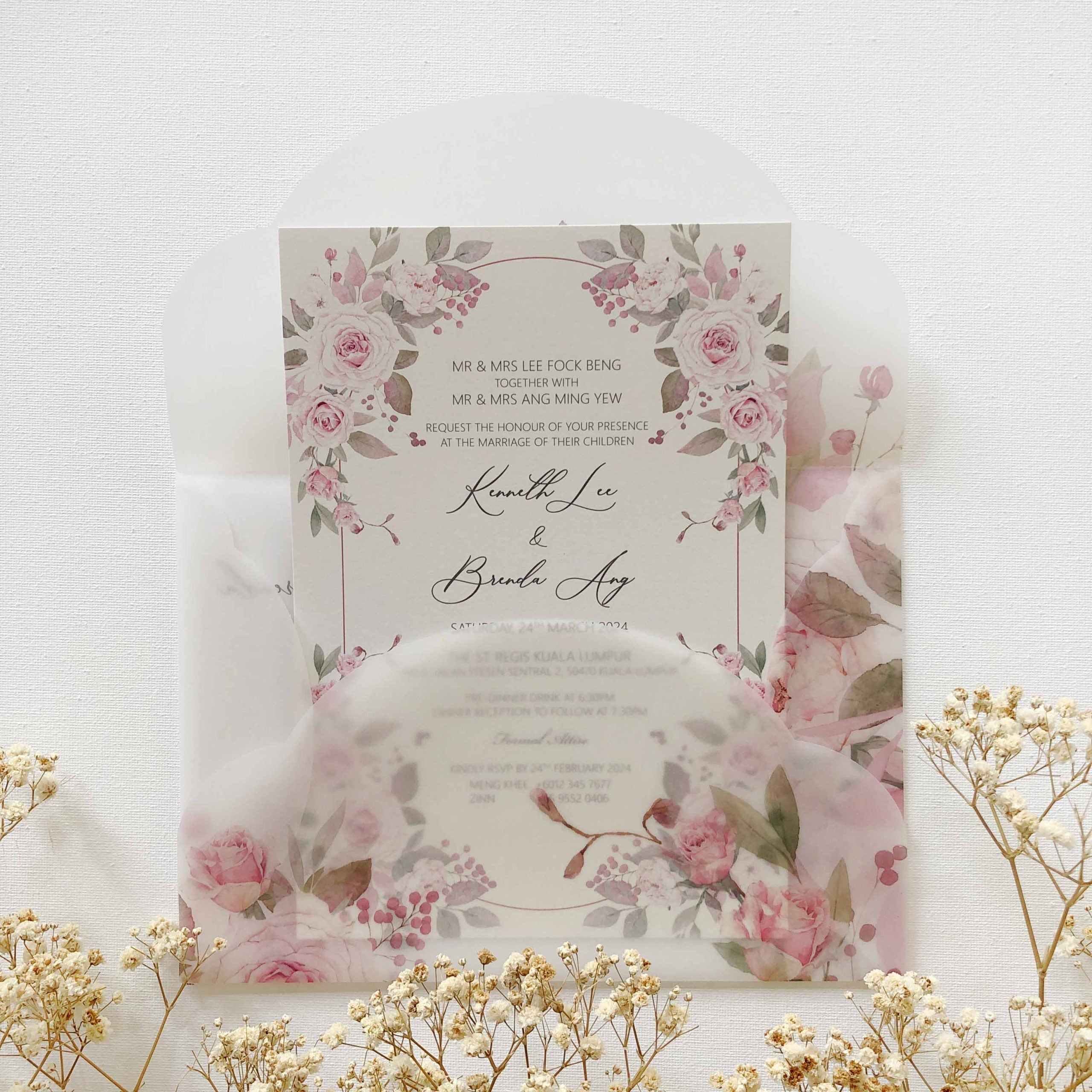 New In / Vellum Wedding Invitation