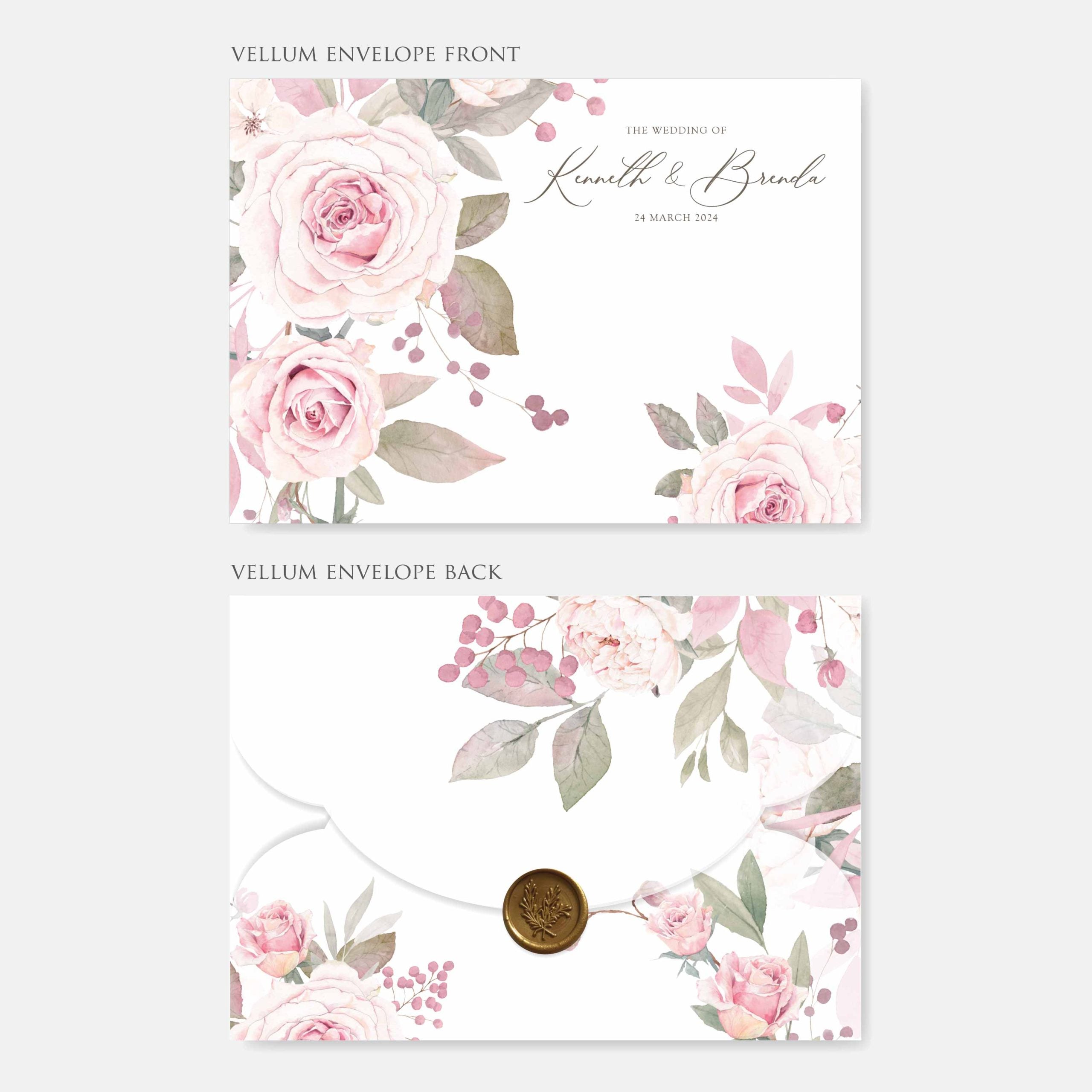 New In / Vellum Wedding Invitation