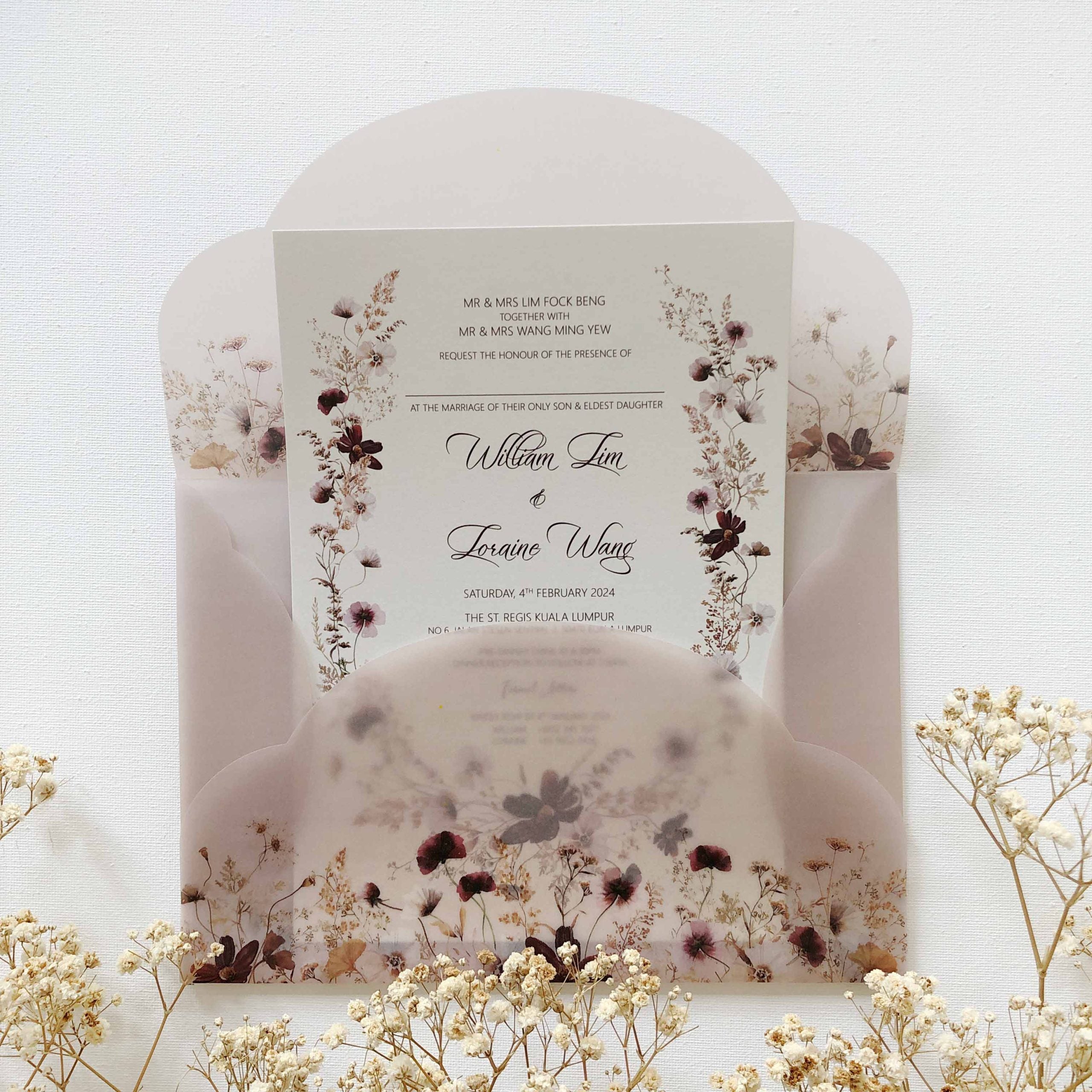 New In / Vellum Wedding Invitation