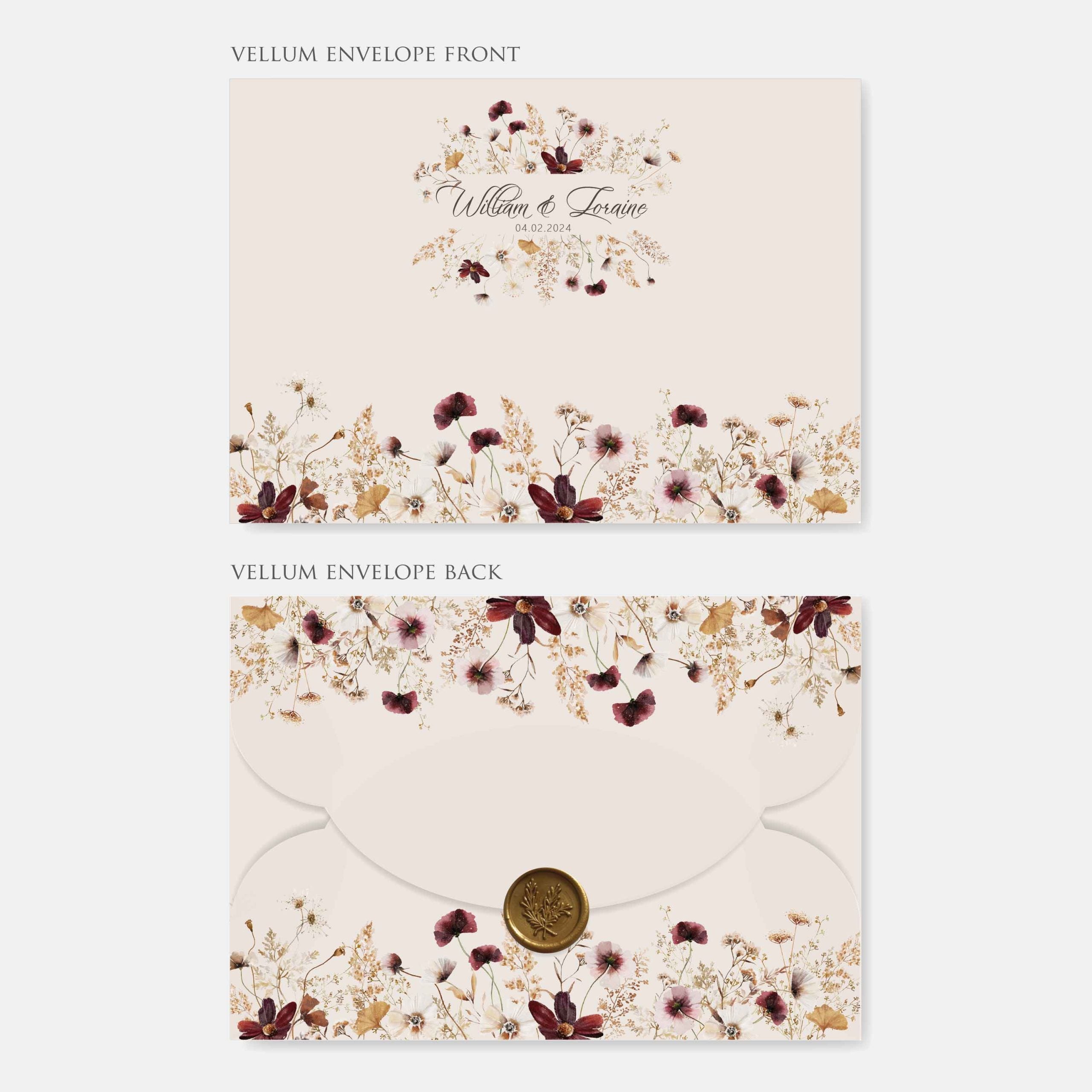 New In / Vellum Wedding Invitation