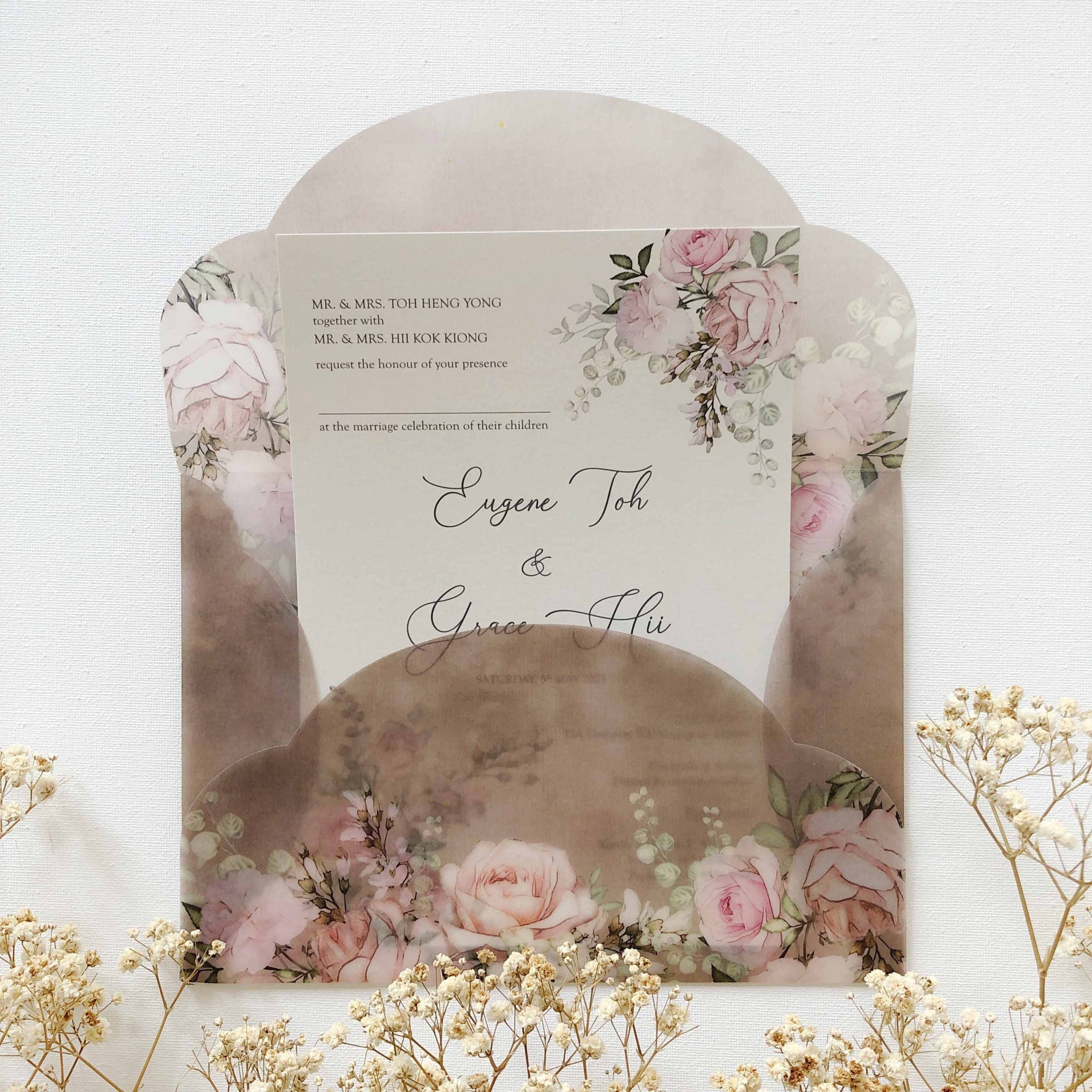 New In / Vellum Wedding Invitation