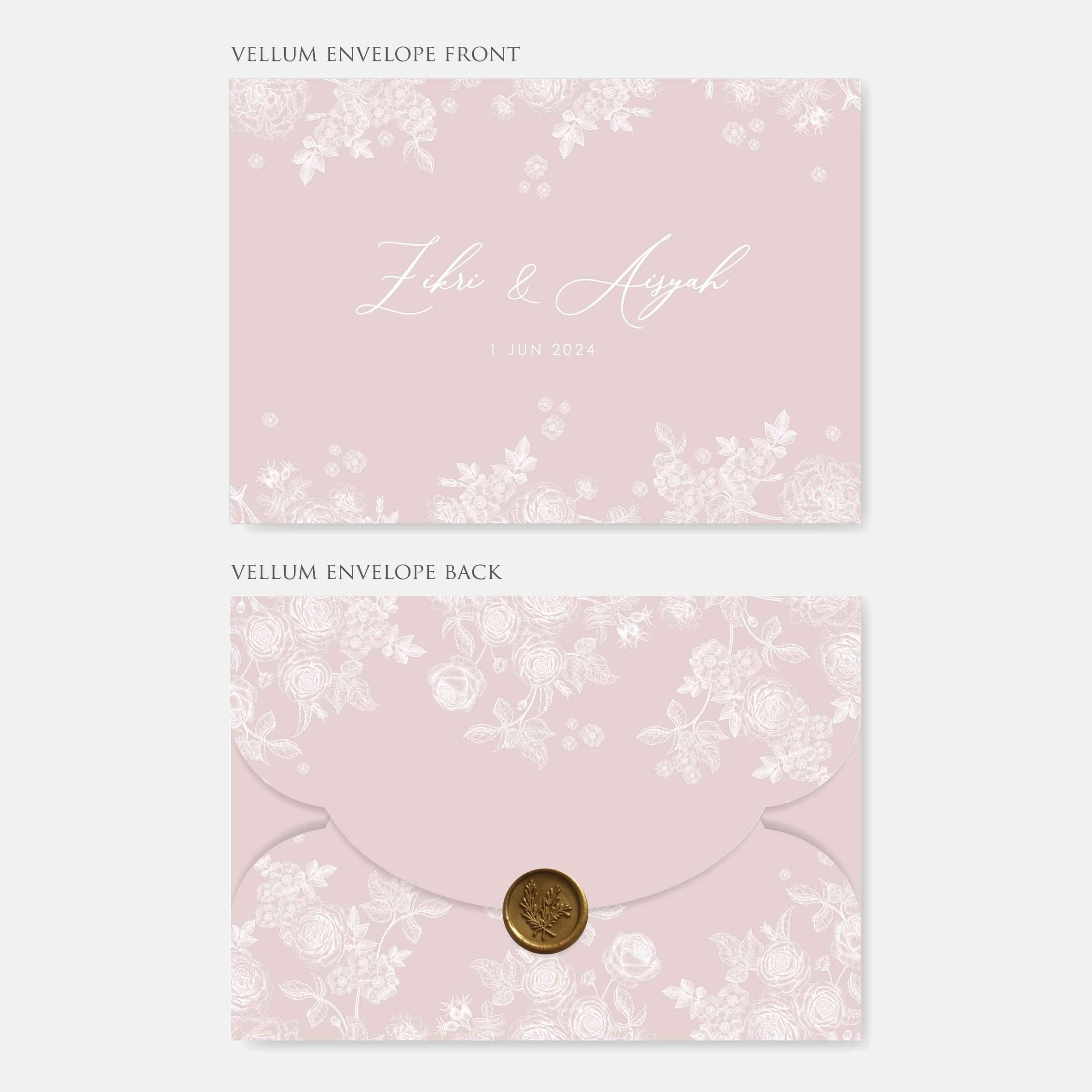 New In / Vellum Wedding Invitation