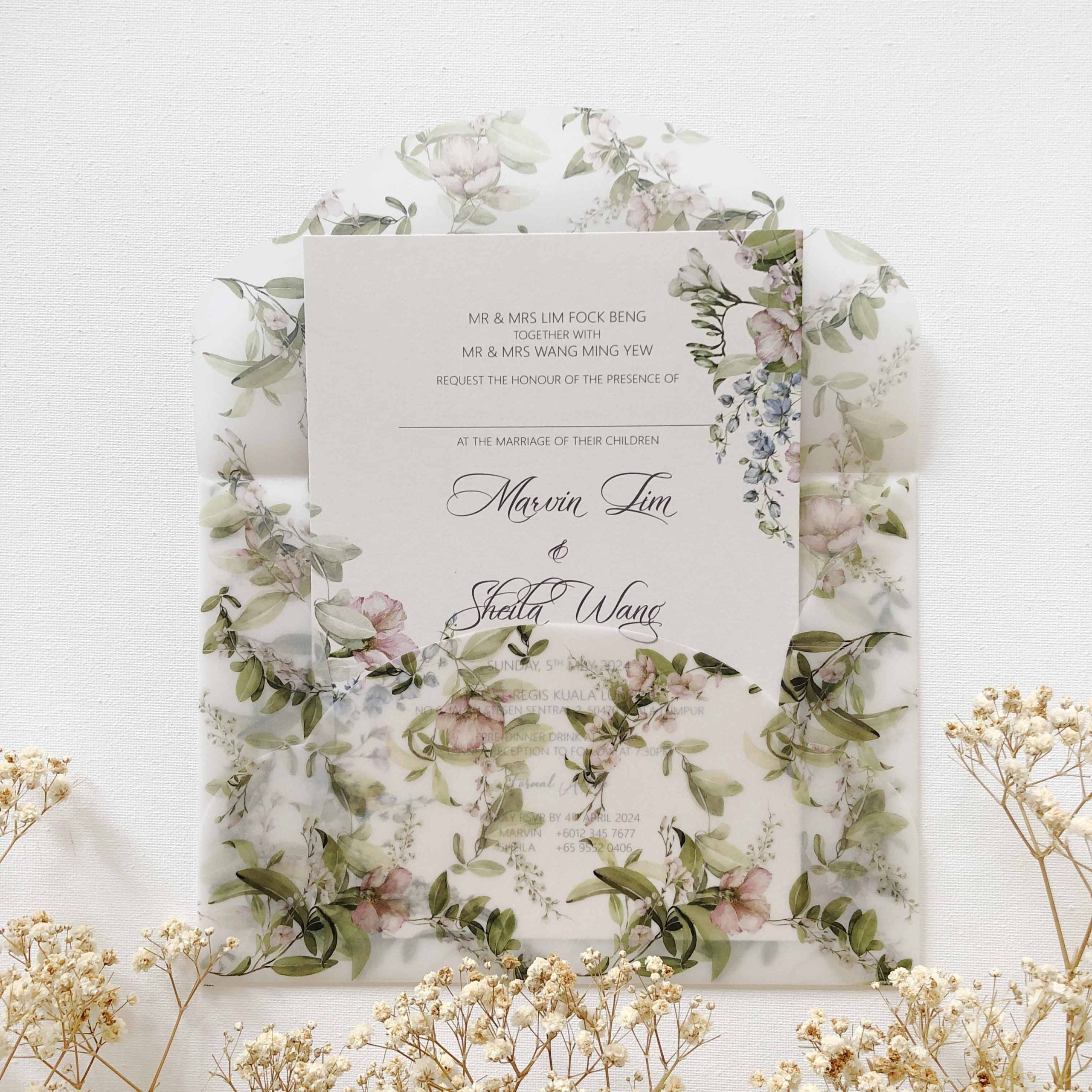 New In / Vellum Wedding Invitation