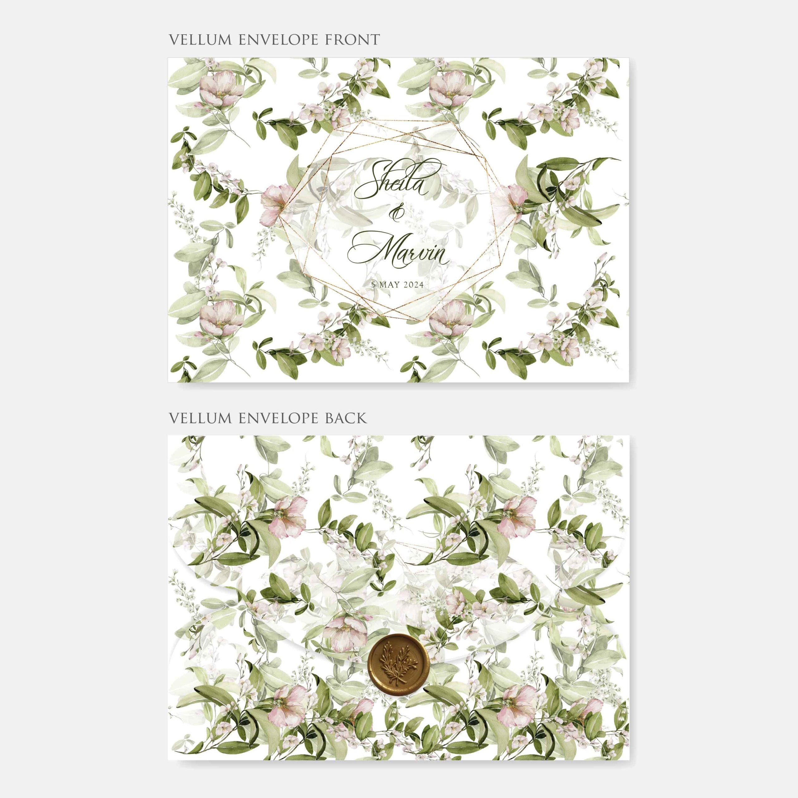 New In / Vellum Wedding Invitation