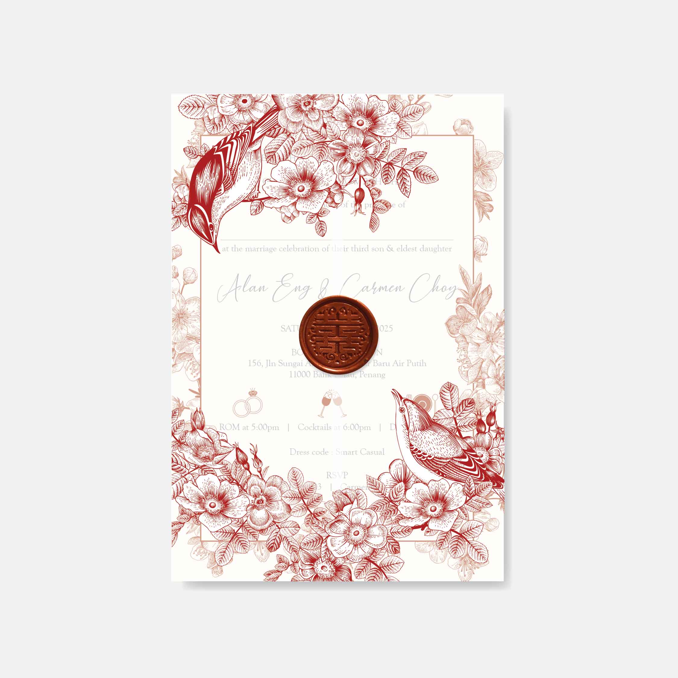 Vellum Wedding Invitation