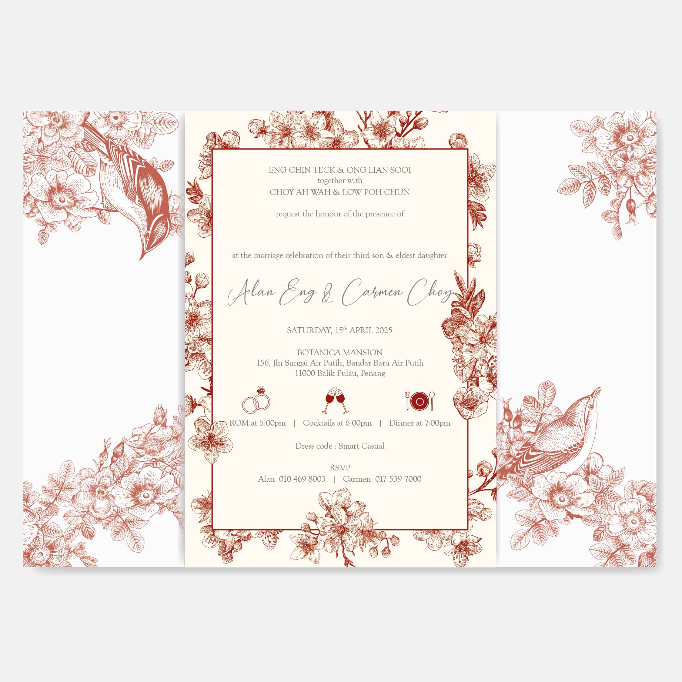 Vellum Wedding Invitation