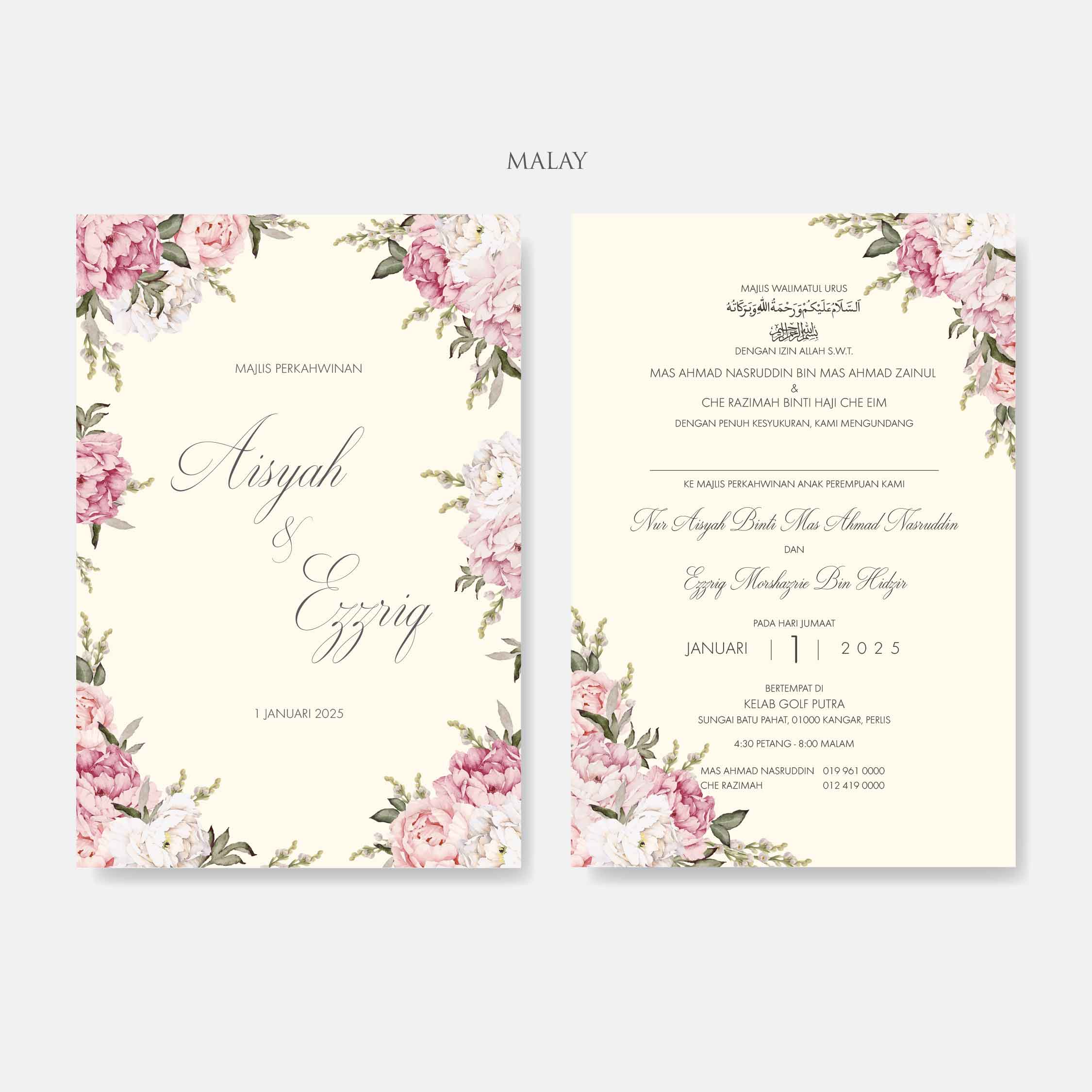 Vellum Wedding Invitation