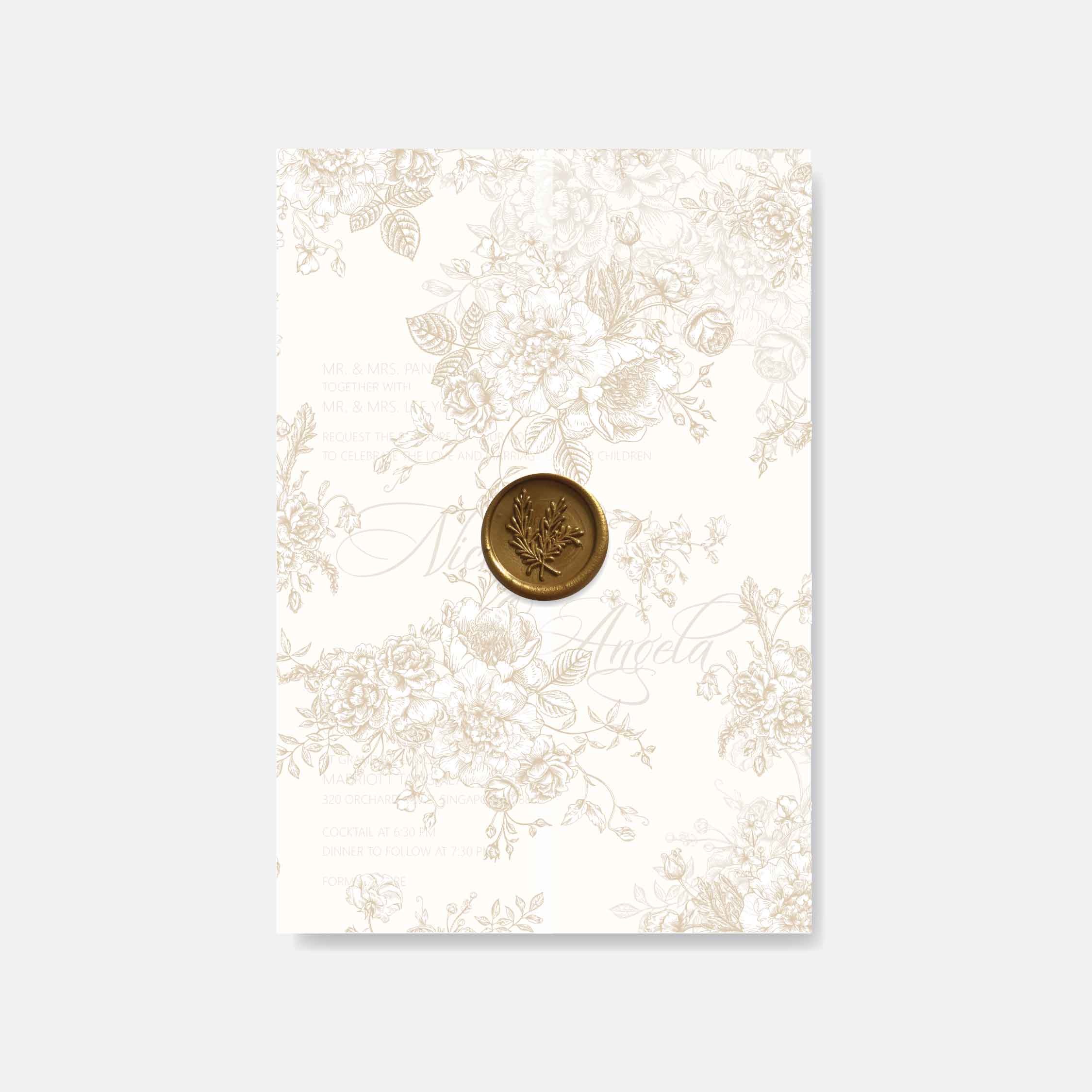 Vellum Wedding Invitation