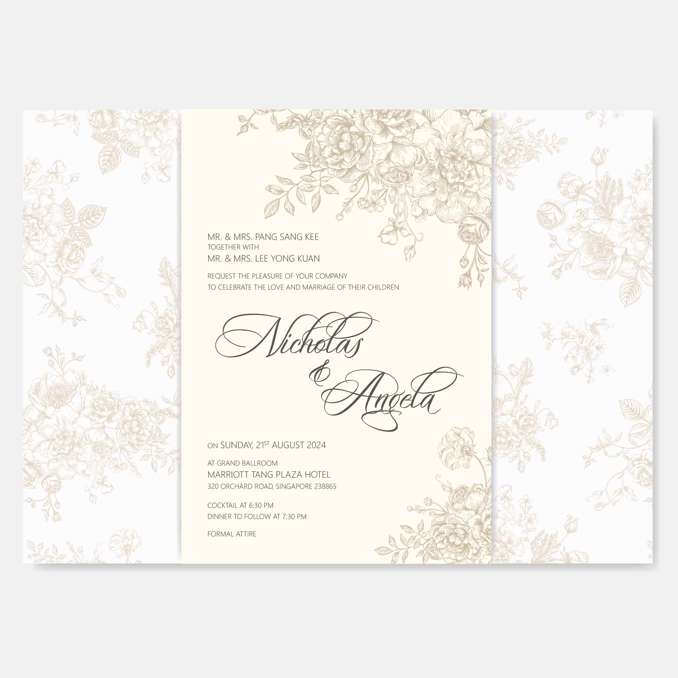 Vellum Wedding Invitation