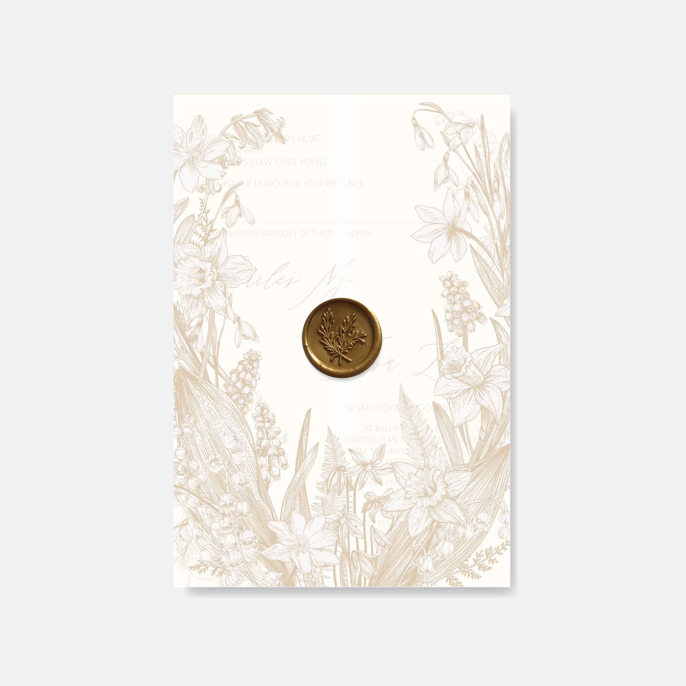 Vellum Wedding Invitation