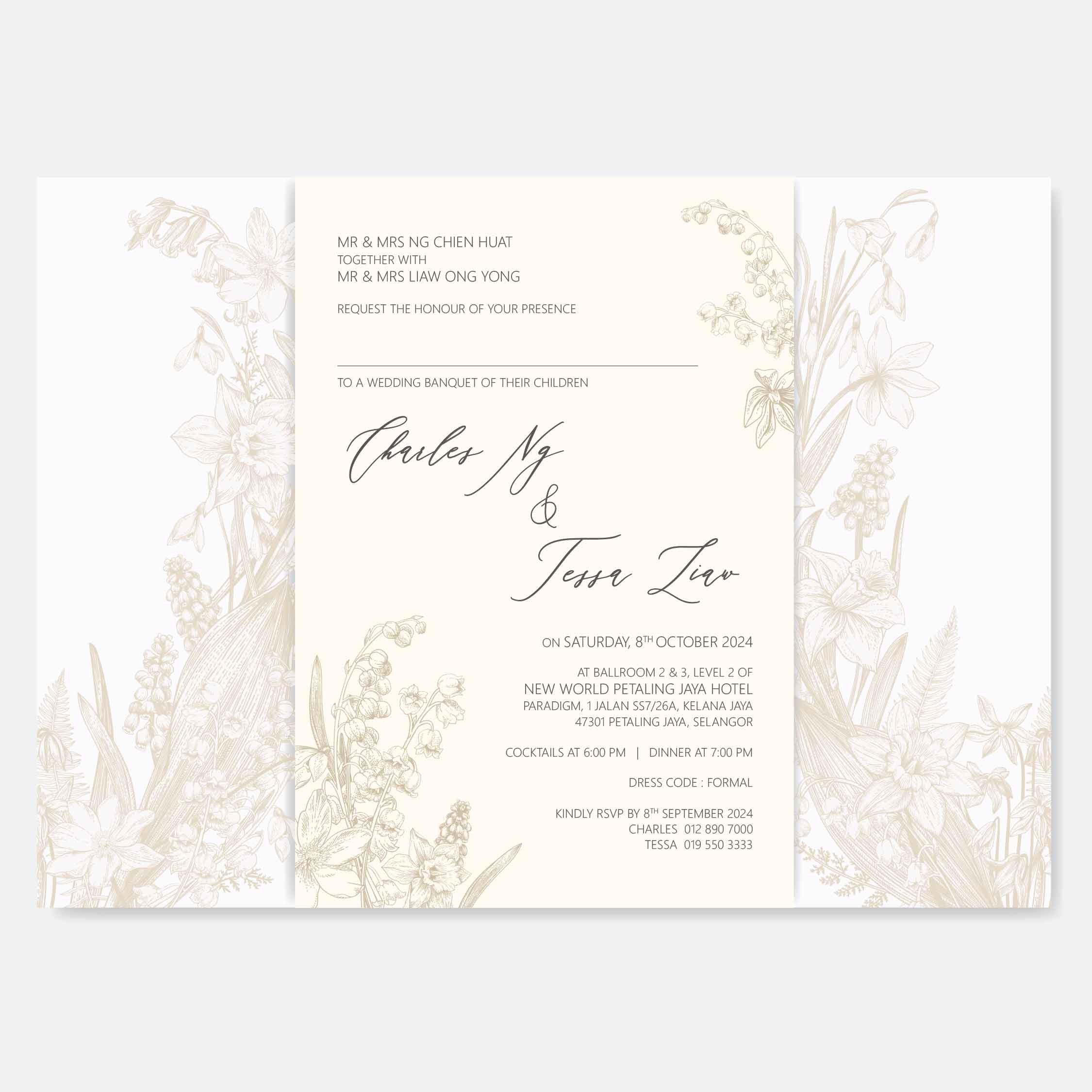 Vellum Wedding Invitation