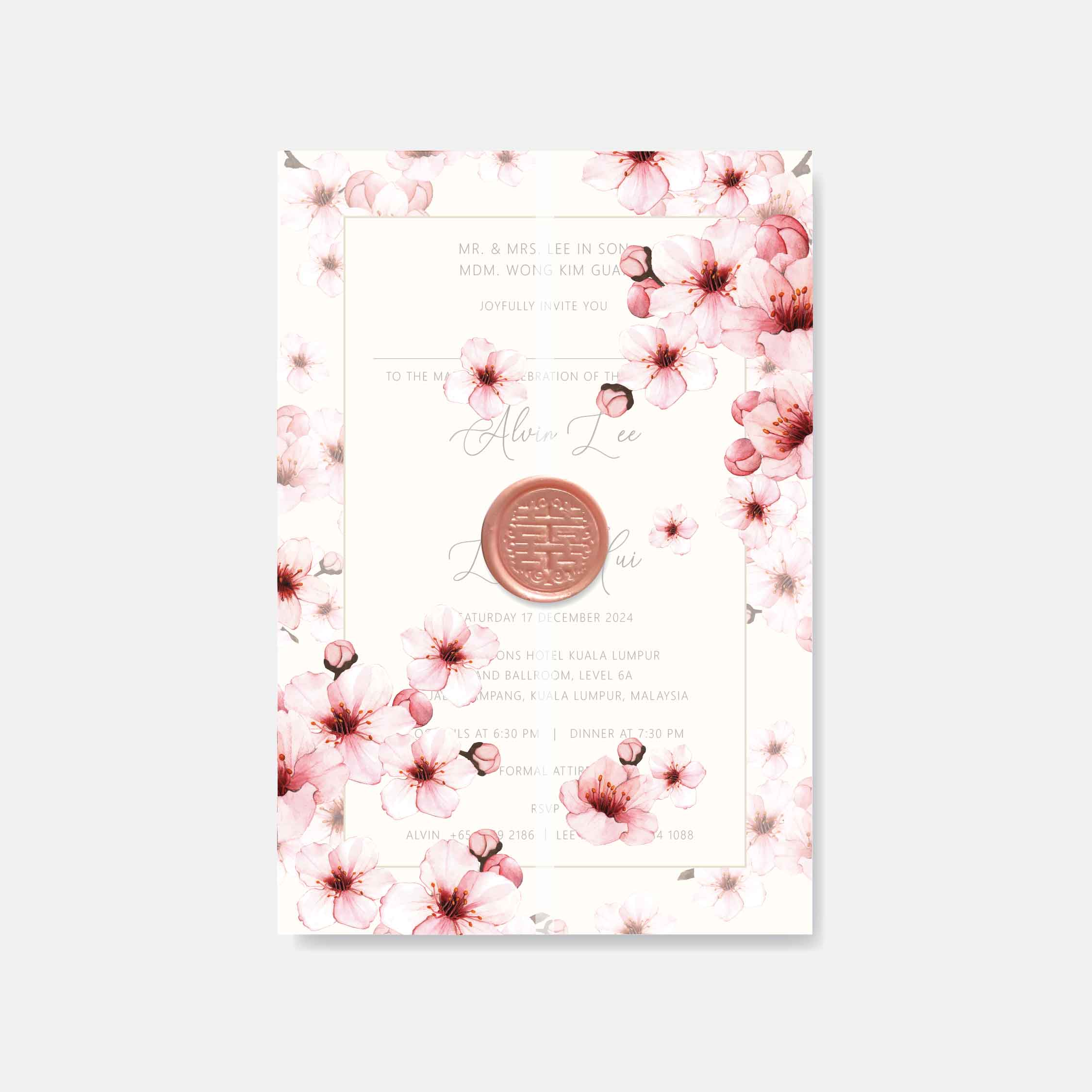 Vellum Wedding Invitation