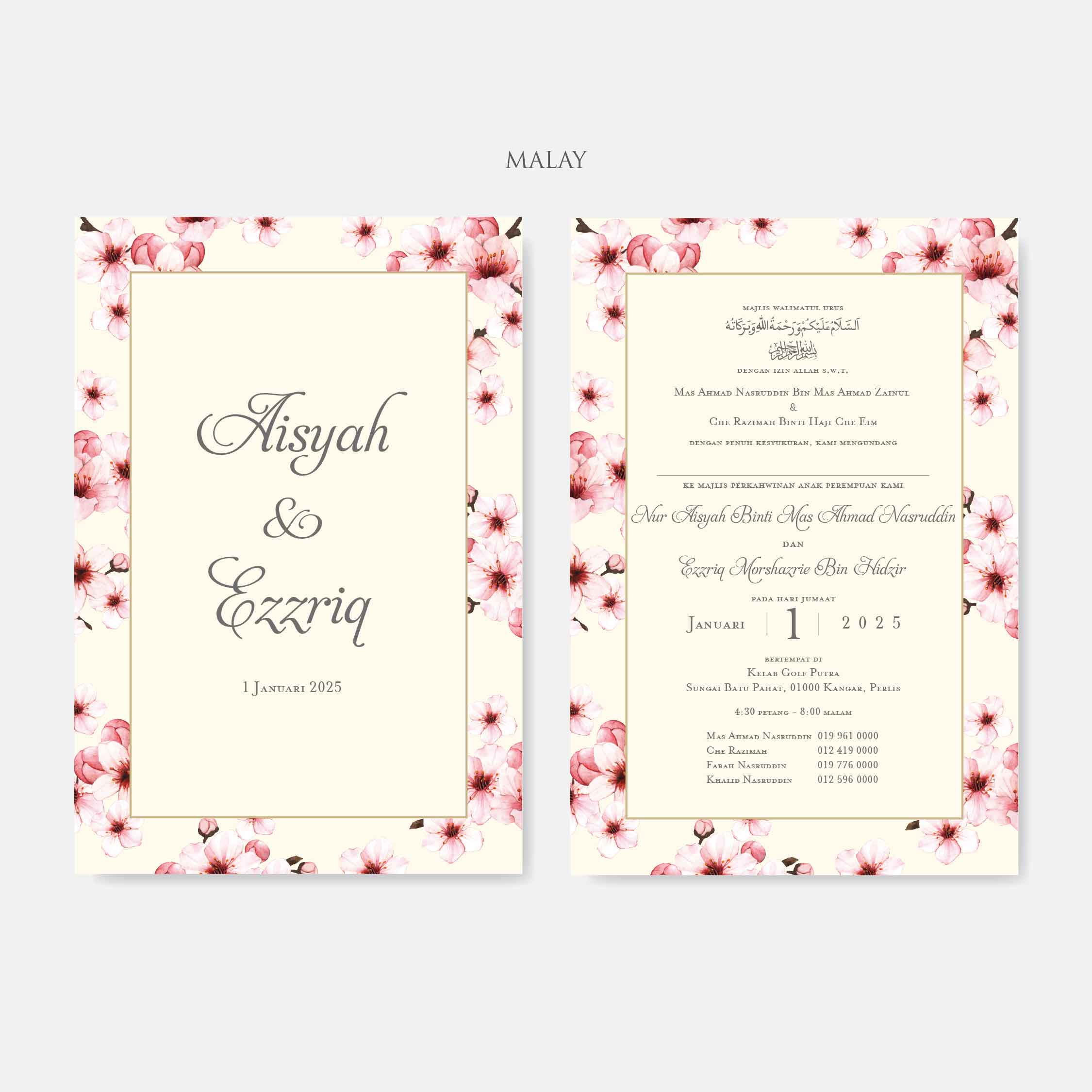 Vellum Wedding Invitation