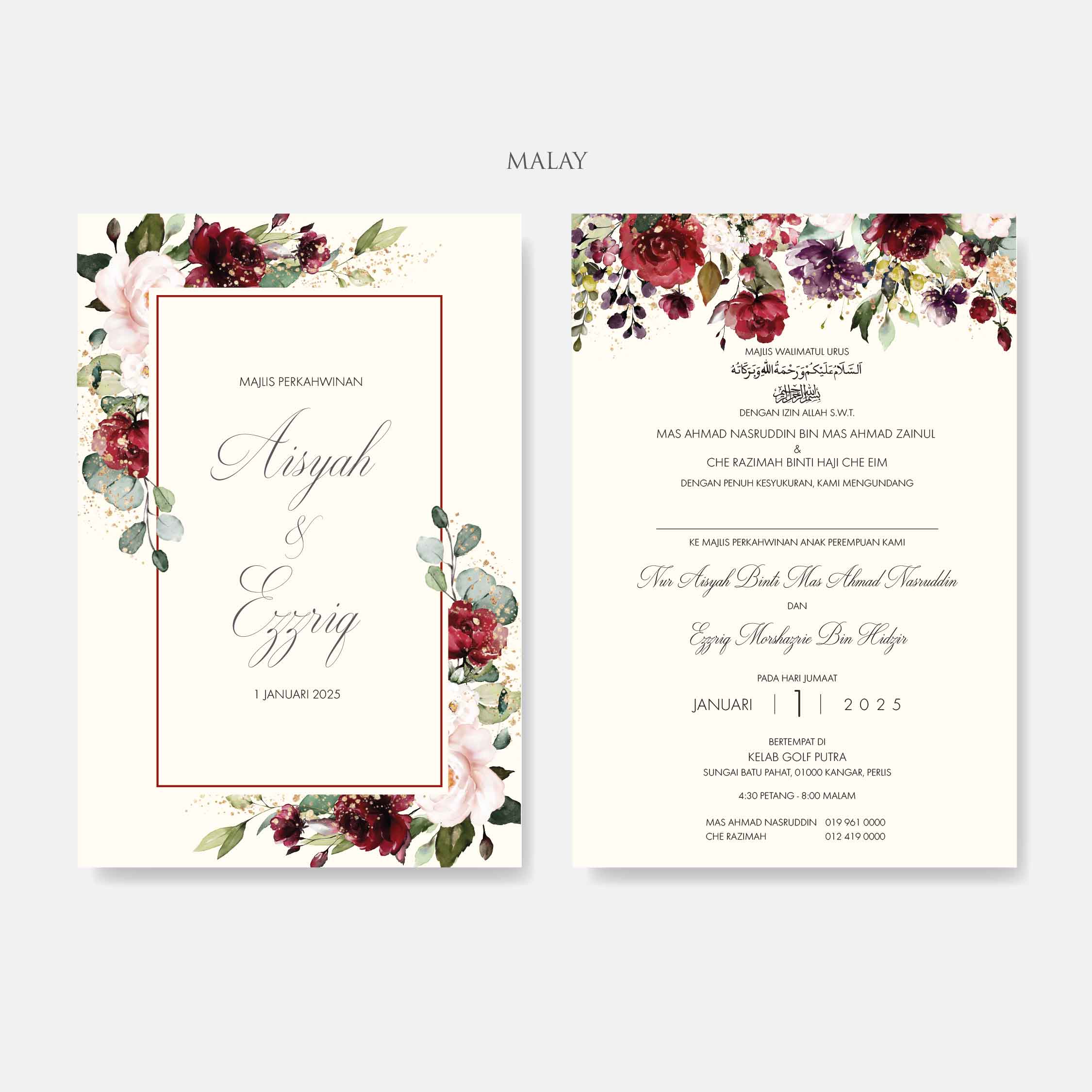 Vellum Wedding Invitation