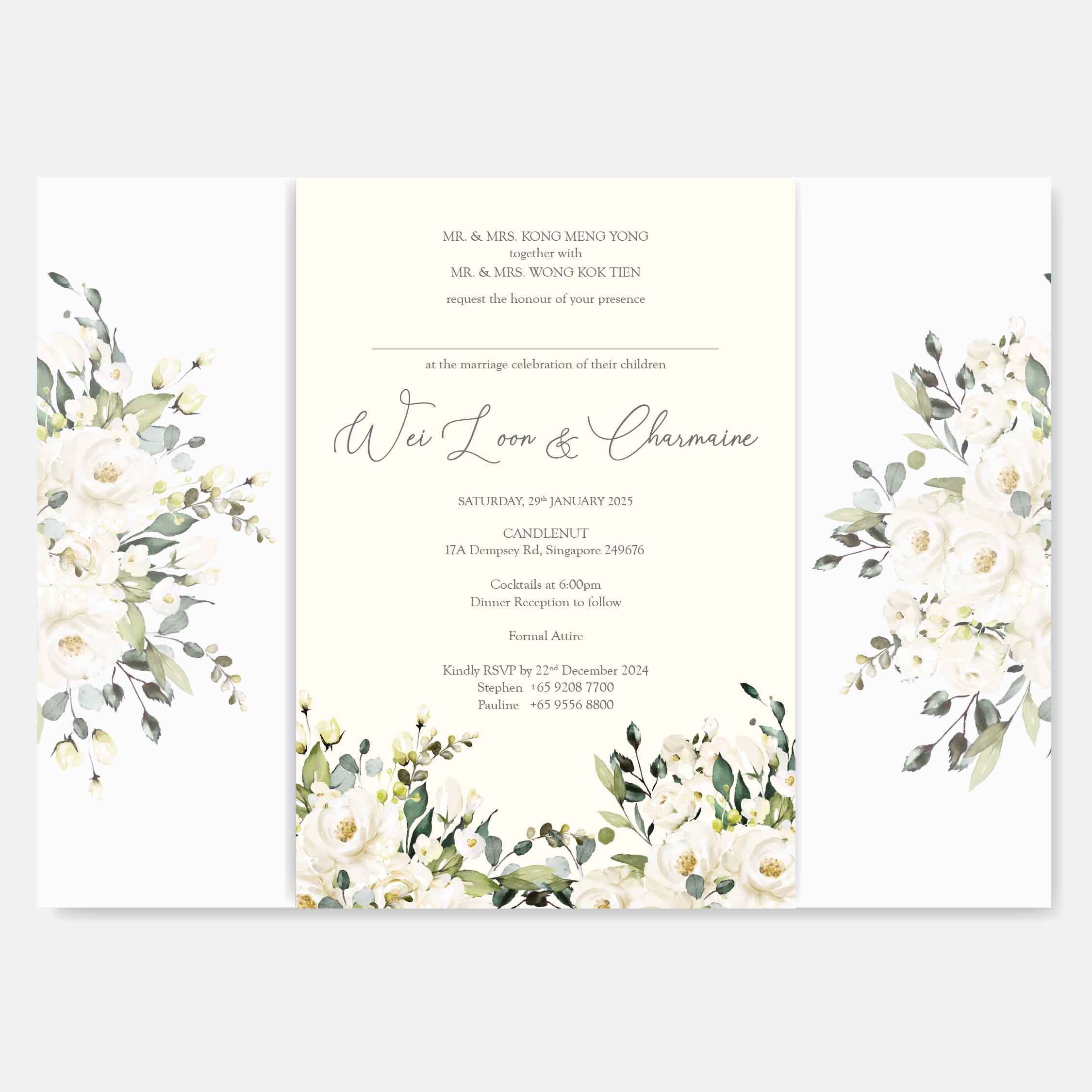 Vellum Wedding Invitation