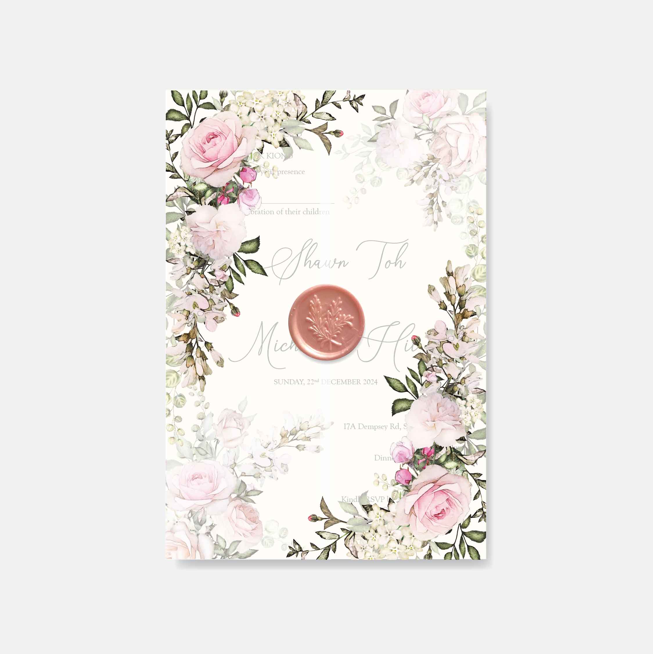 Vellum Wedding Invitation