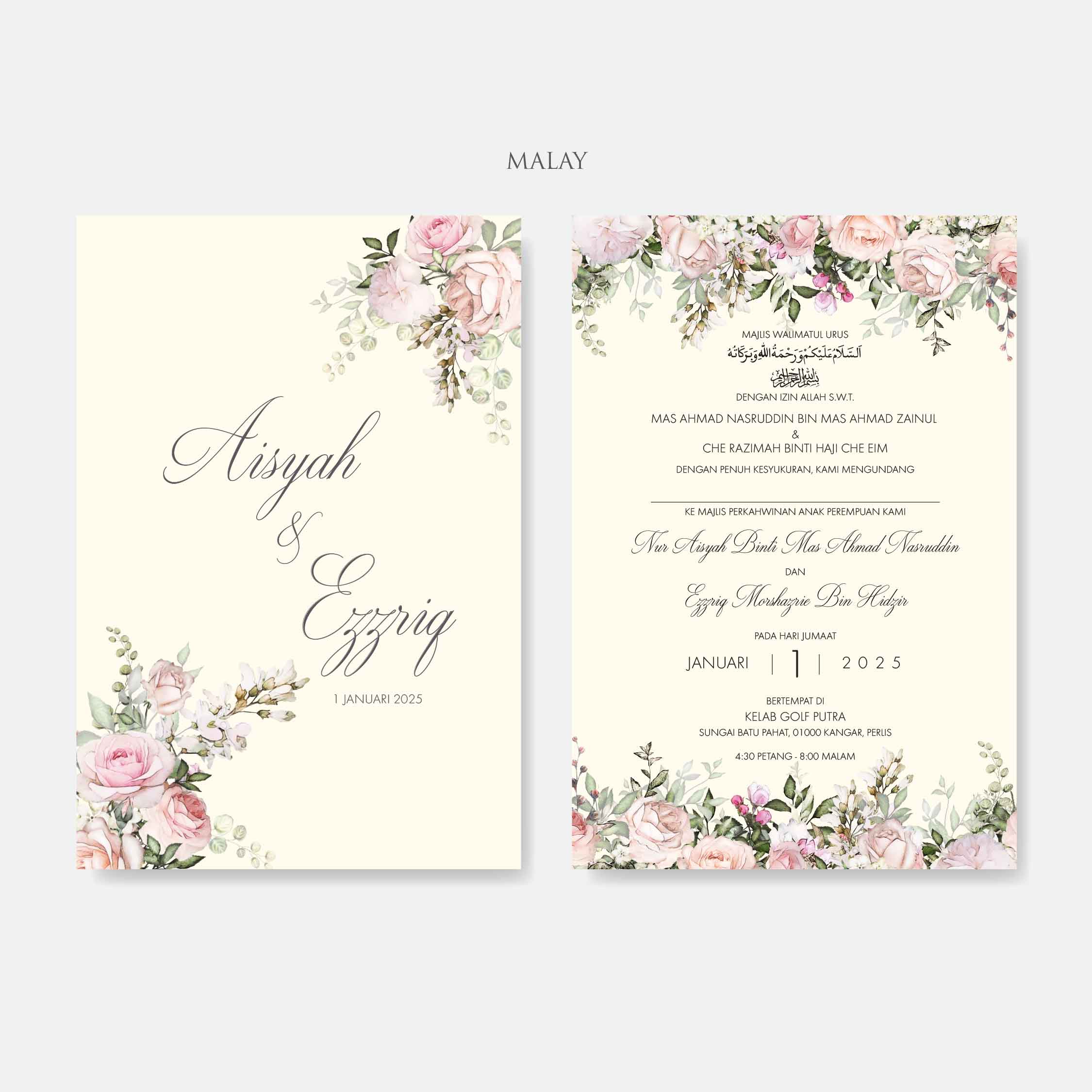 Vellum Wedding Invitation