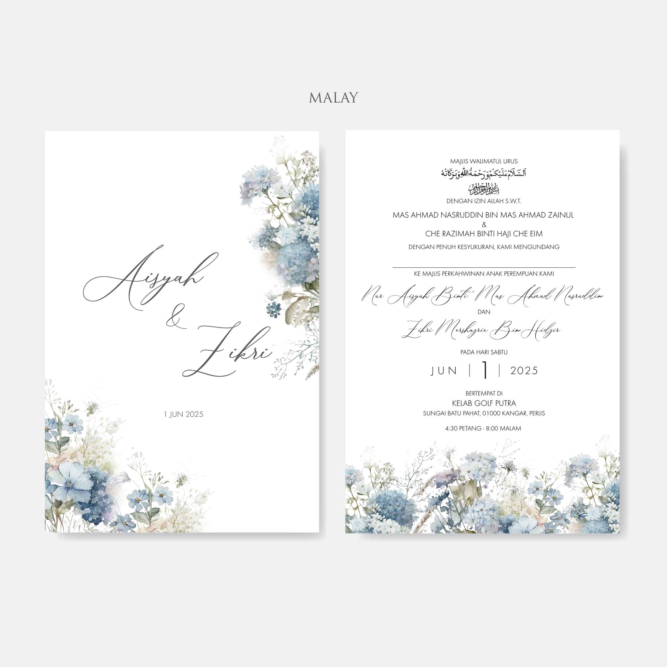 Vellum Wedding Invitation