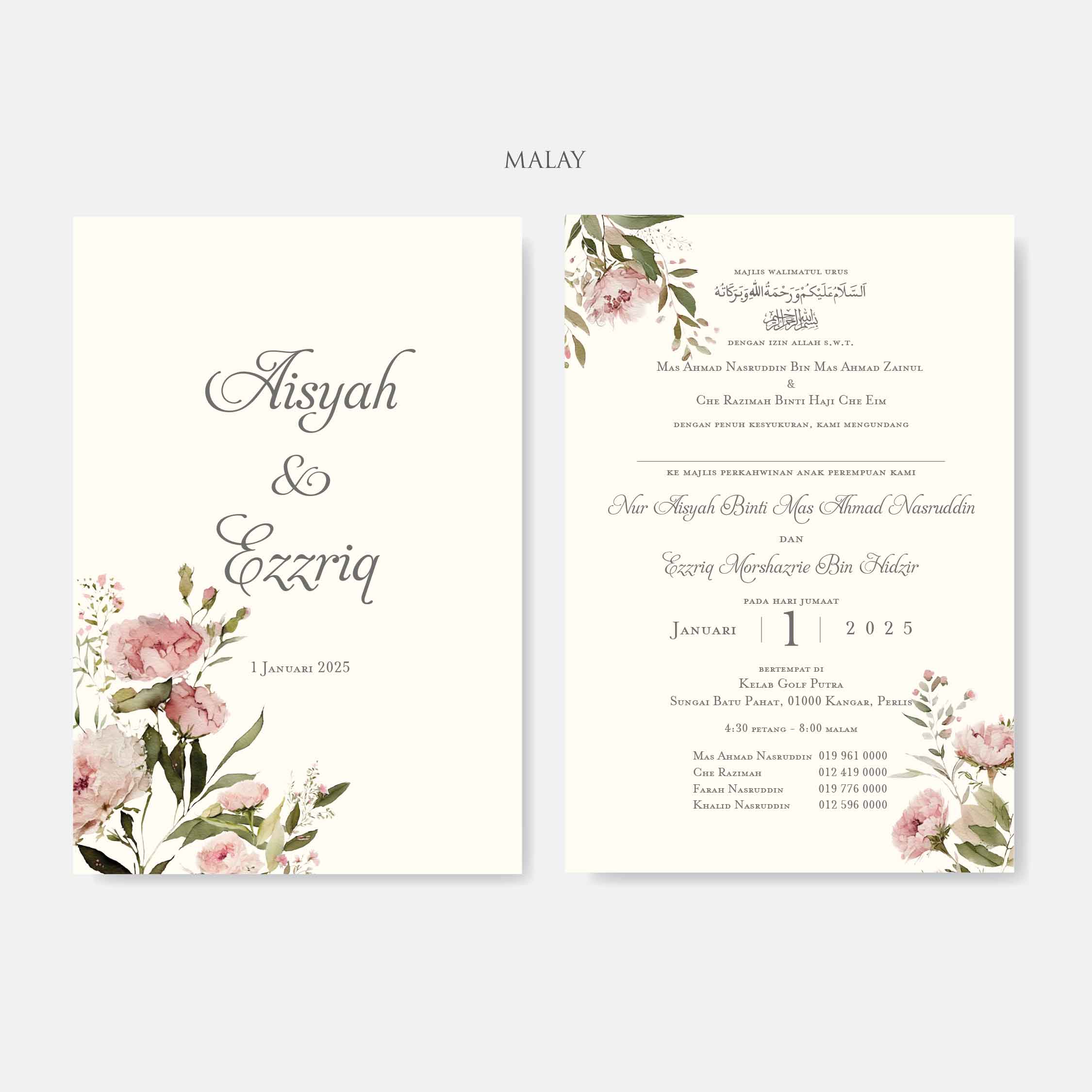 Vellum Wedding Invitation