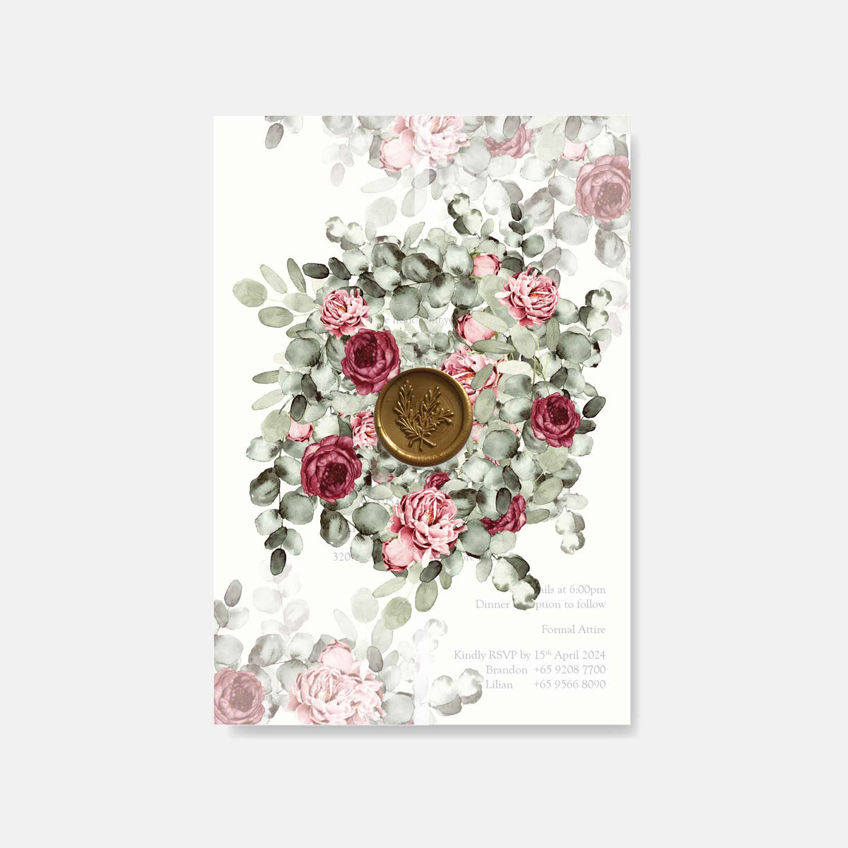 Vellum Wedding Invitation