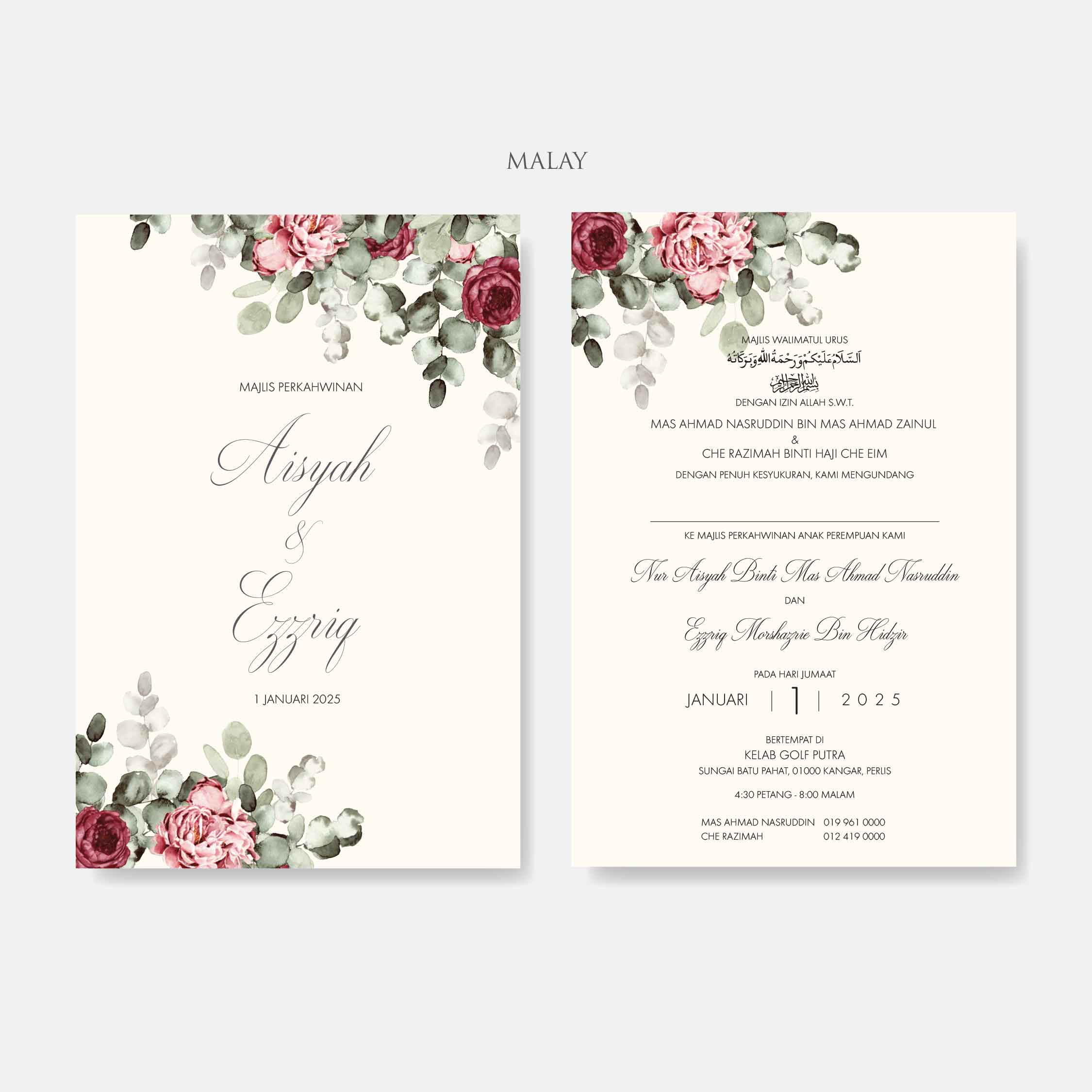 Vellum Wedding Invitation