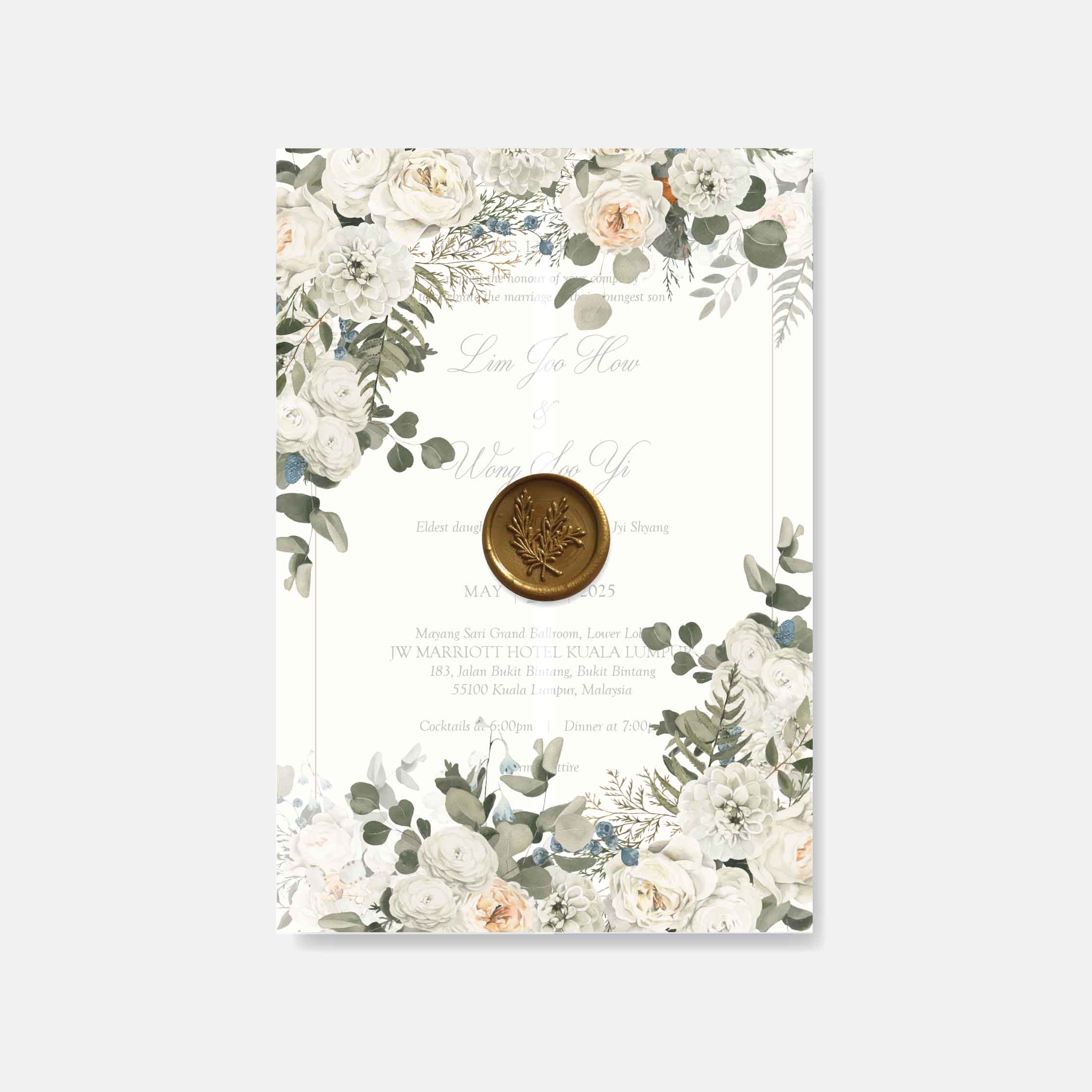 Vellum Wedding Invitation