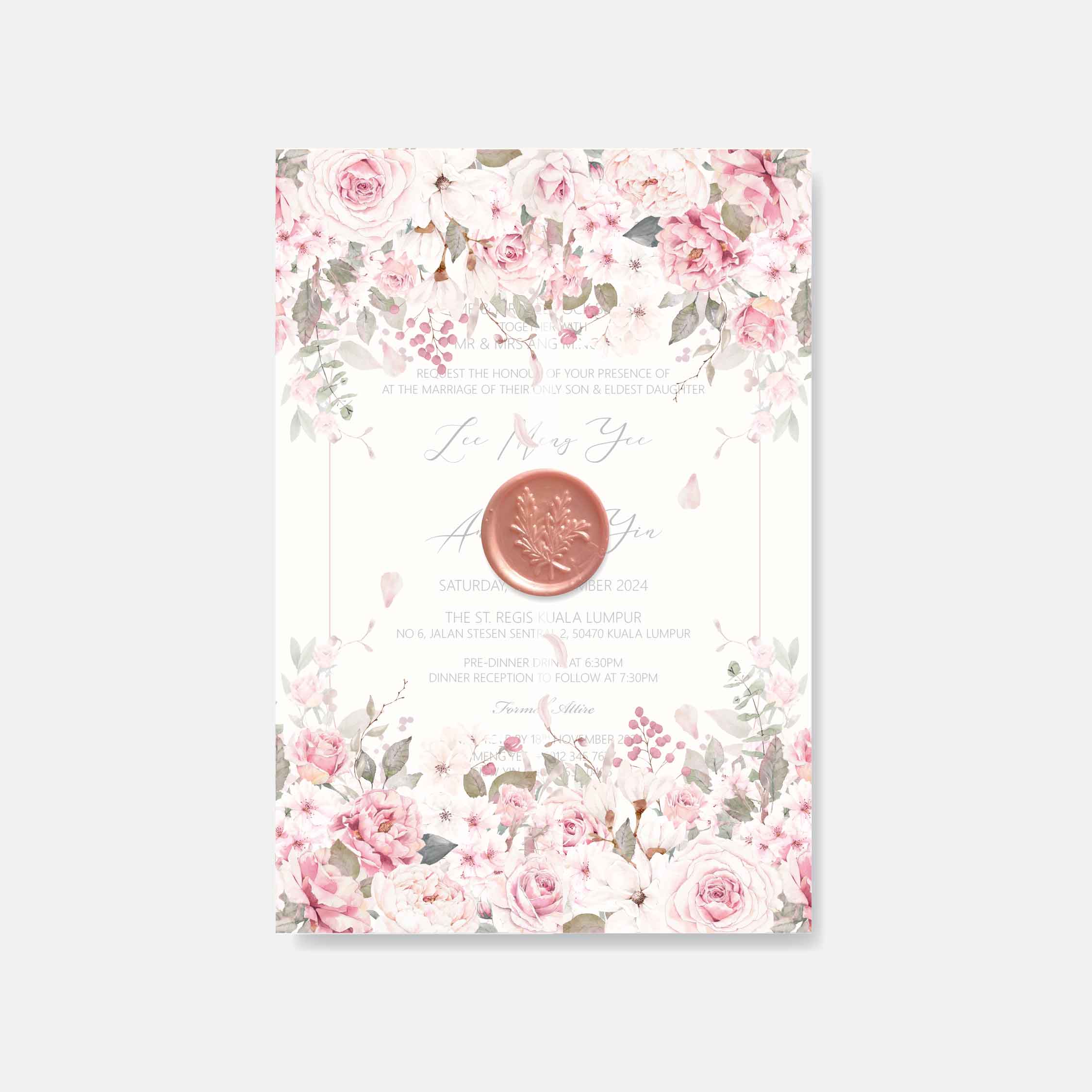 Vellum Wedding Invitation