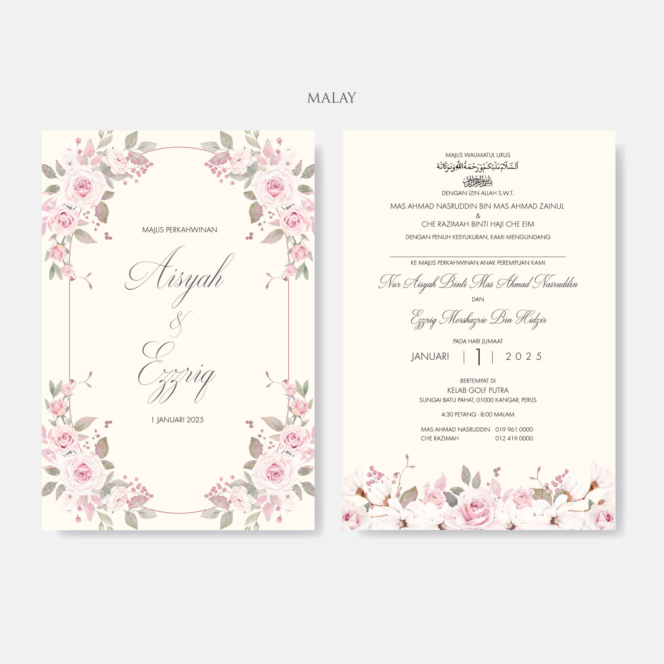 Vellum Wedding Invitation