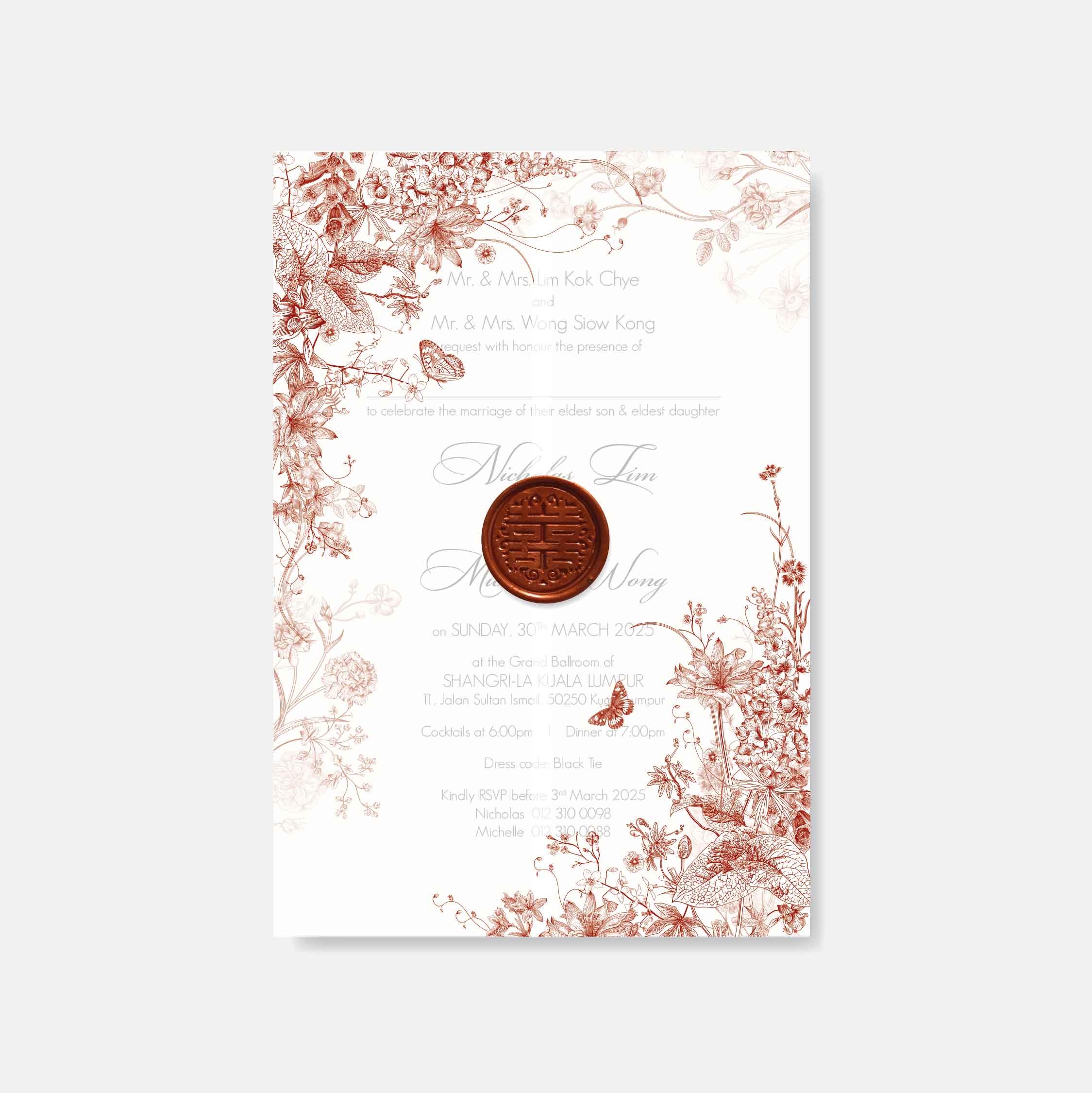 Vellum Wedding Invitation