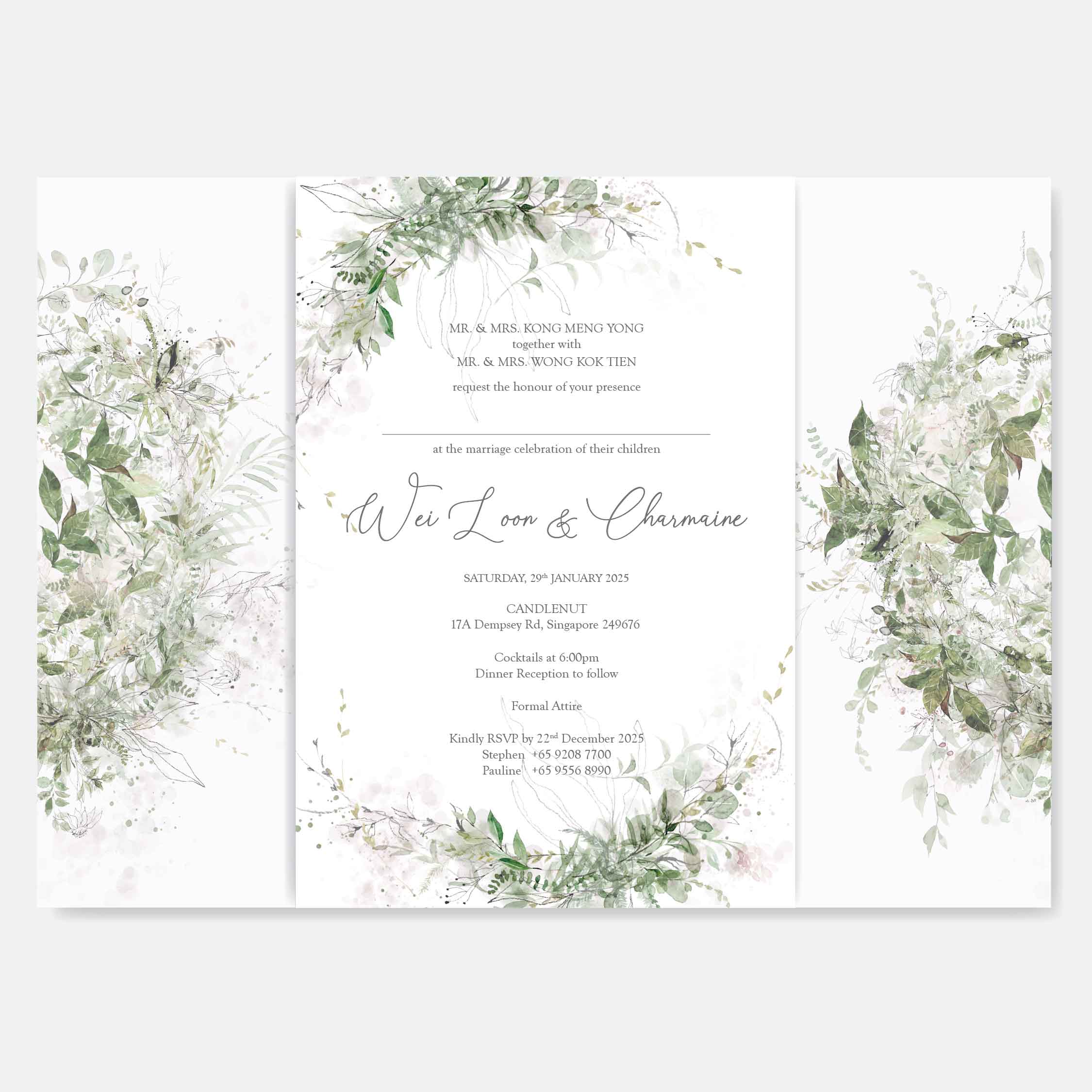 Vellum Wedding Invitation