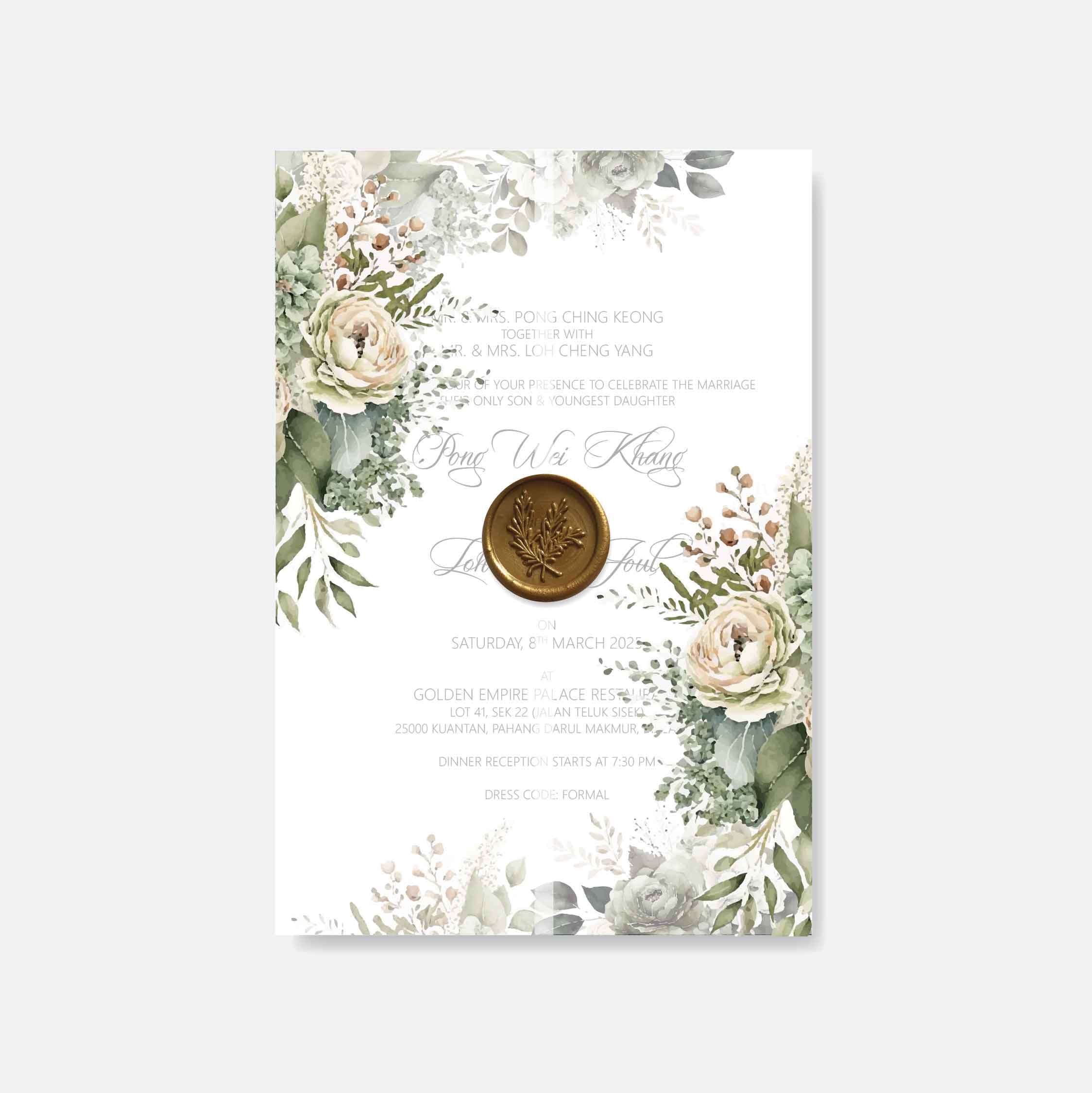 Vellum Wedding Invitation