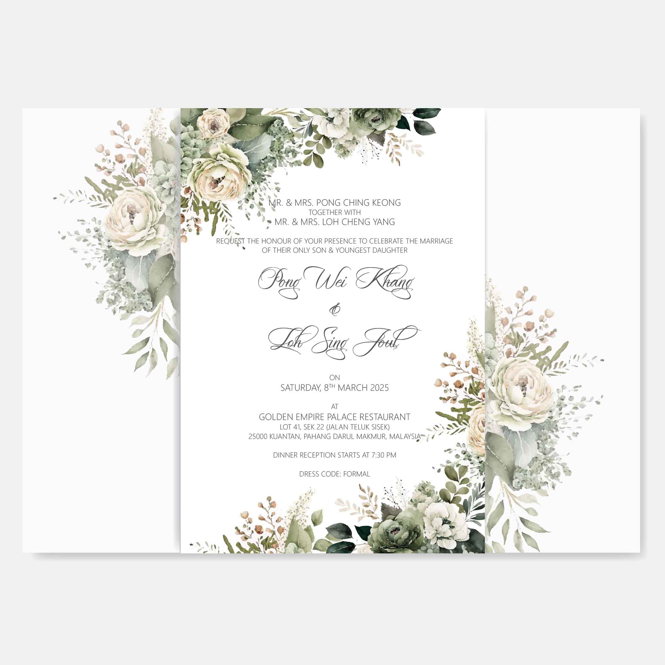 Vellum Wedding Invitation