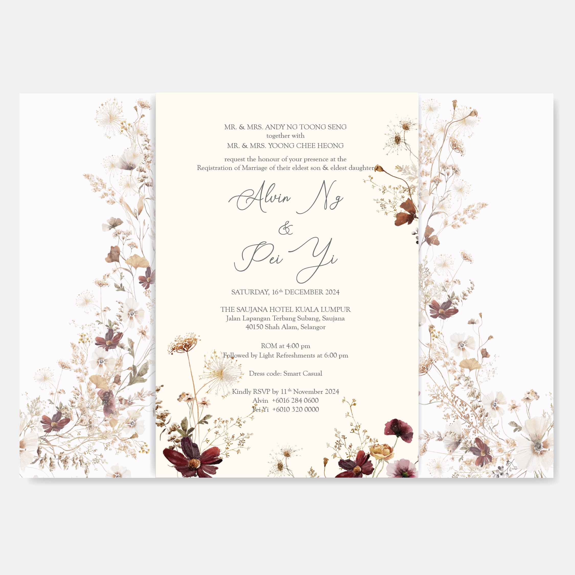 Vellum Wedding Invitation