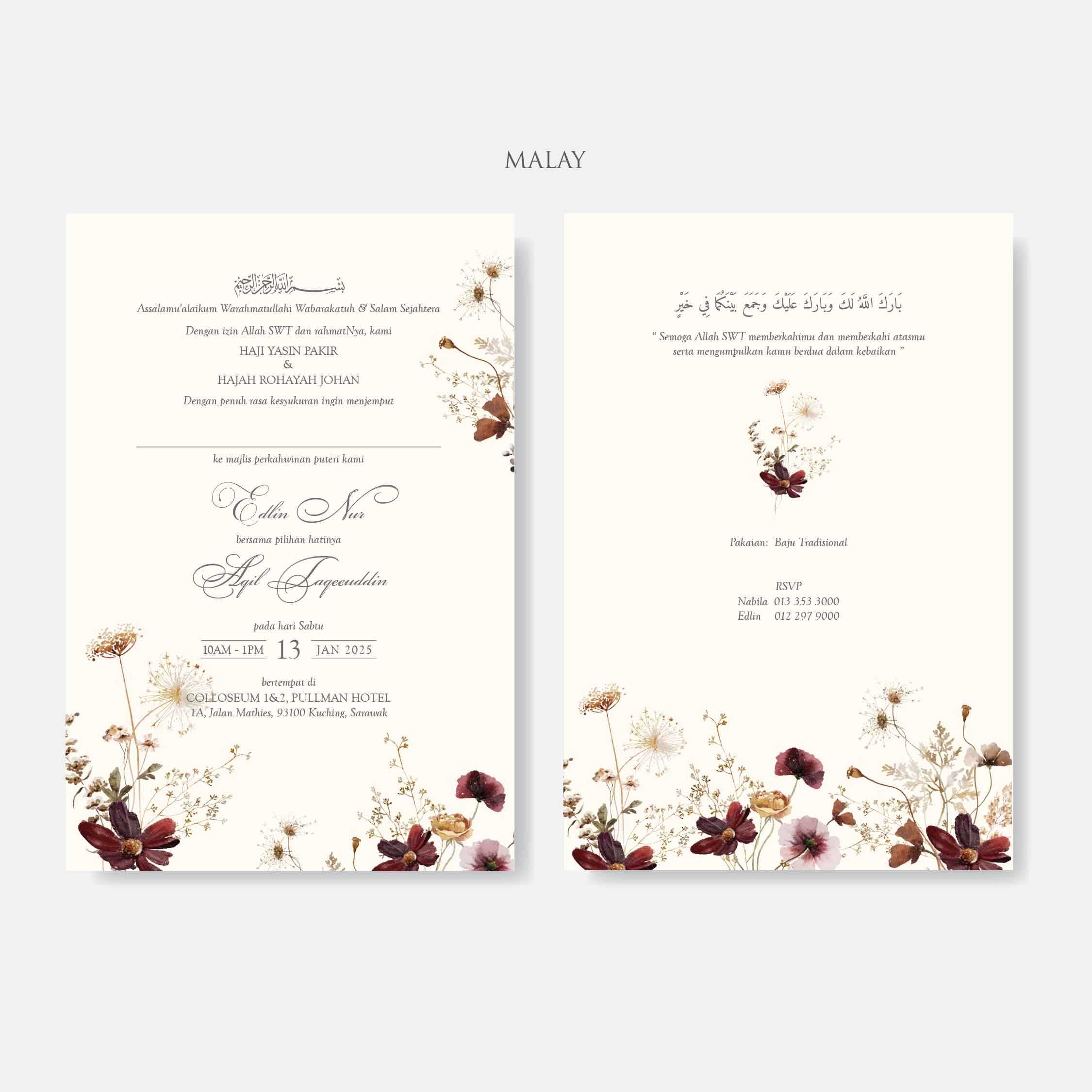 Vellum Wedding Invitation