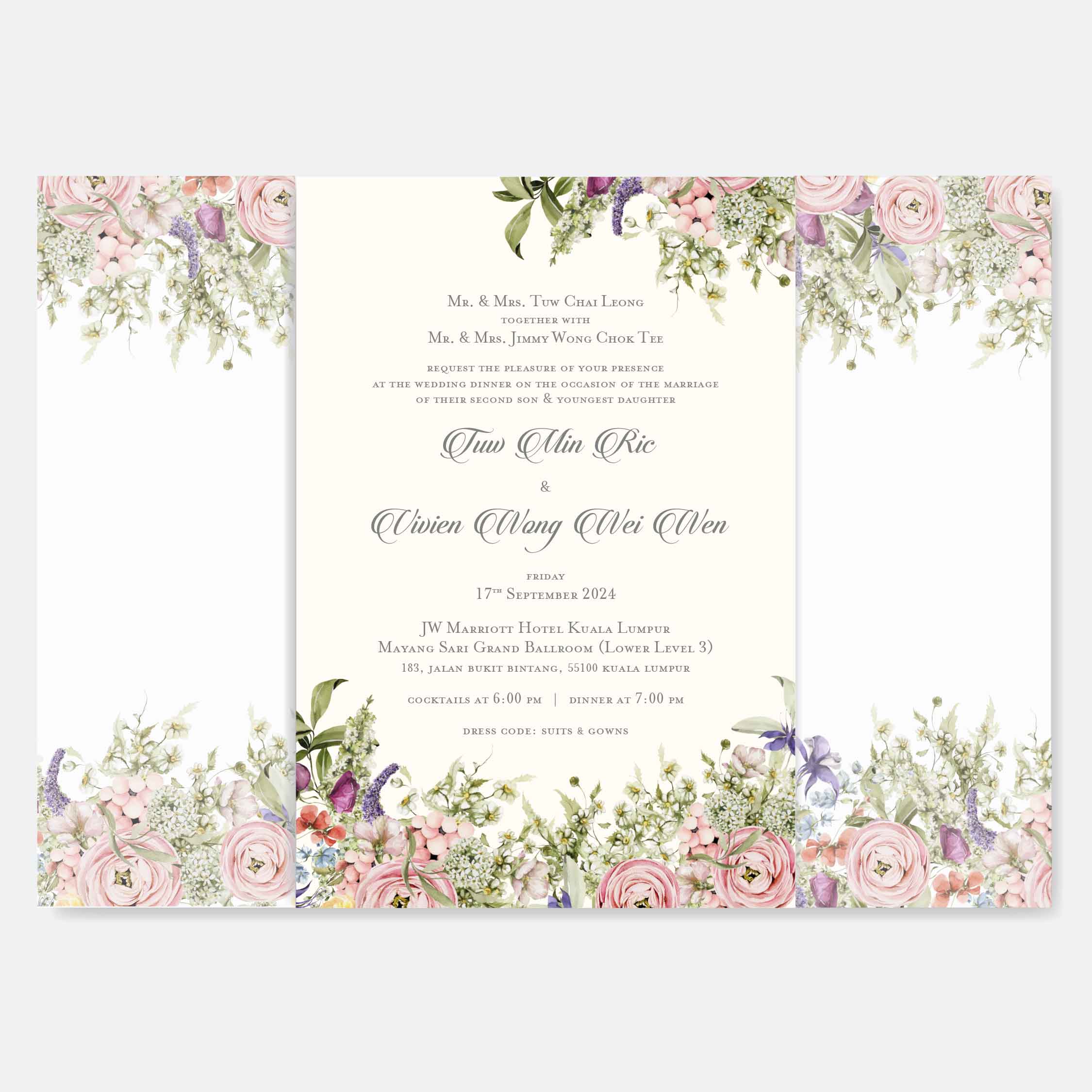 Vellum Wedding Invitation