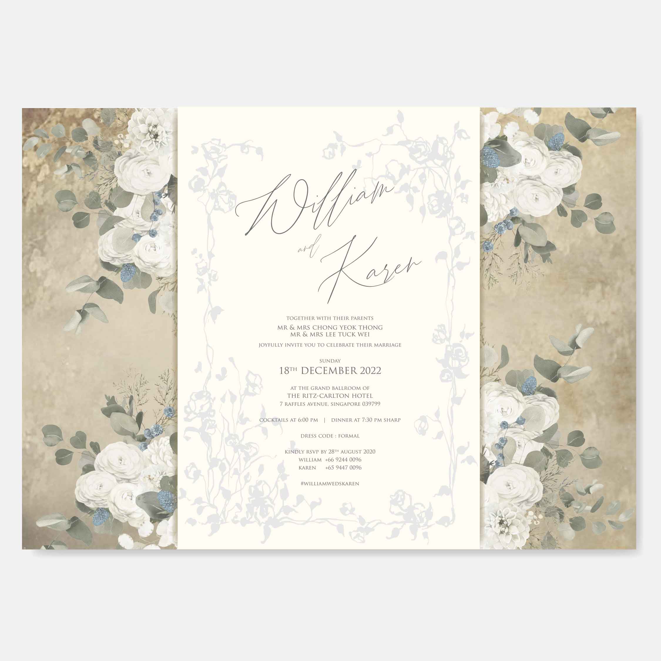 Vellum Wedding Invitation